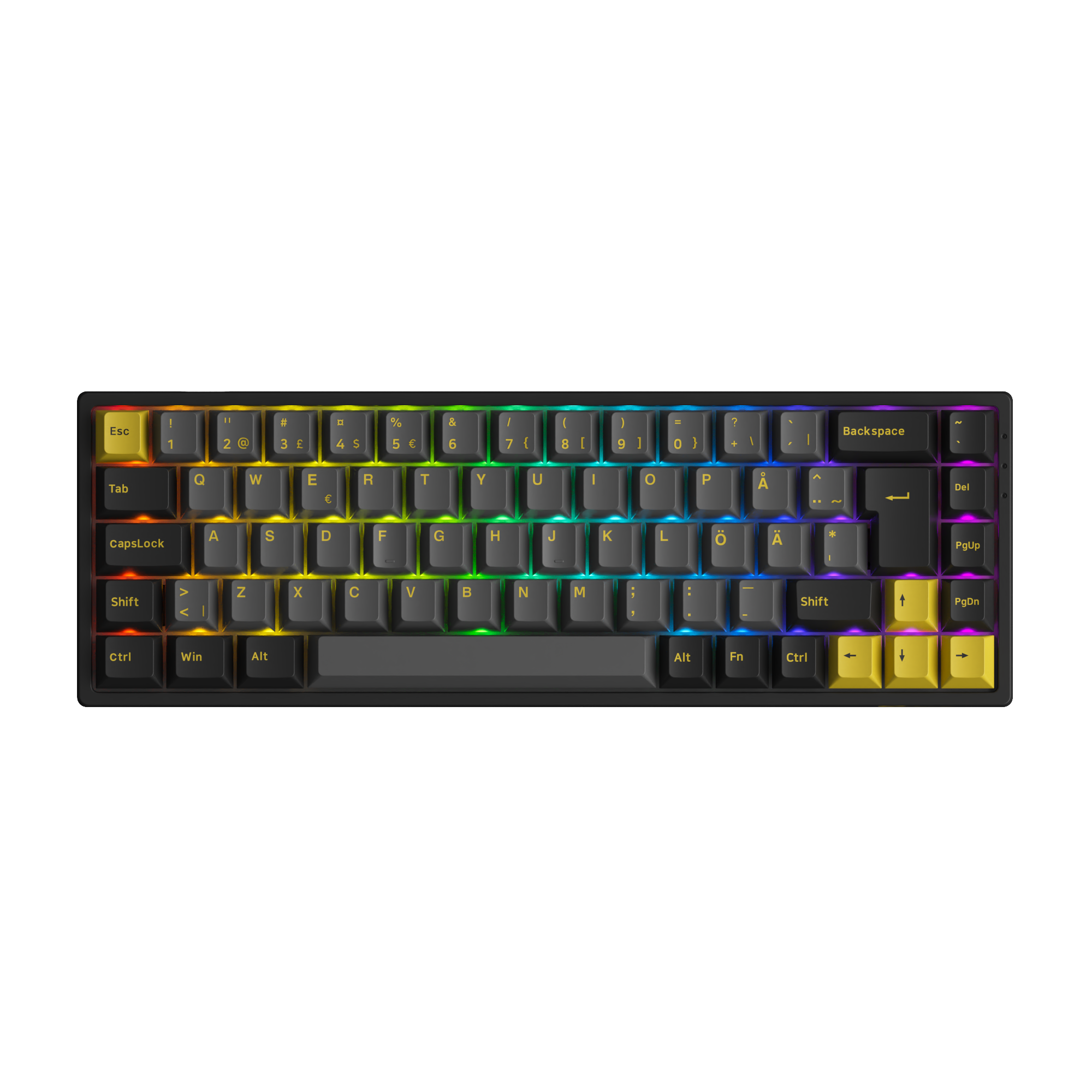 Black & Gold 3068B Plus ISO Nordic - Akko V3 Cream Yellow Pro