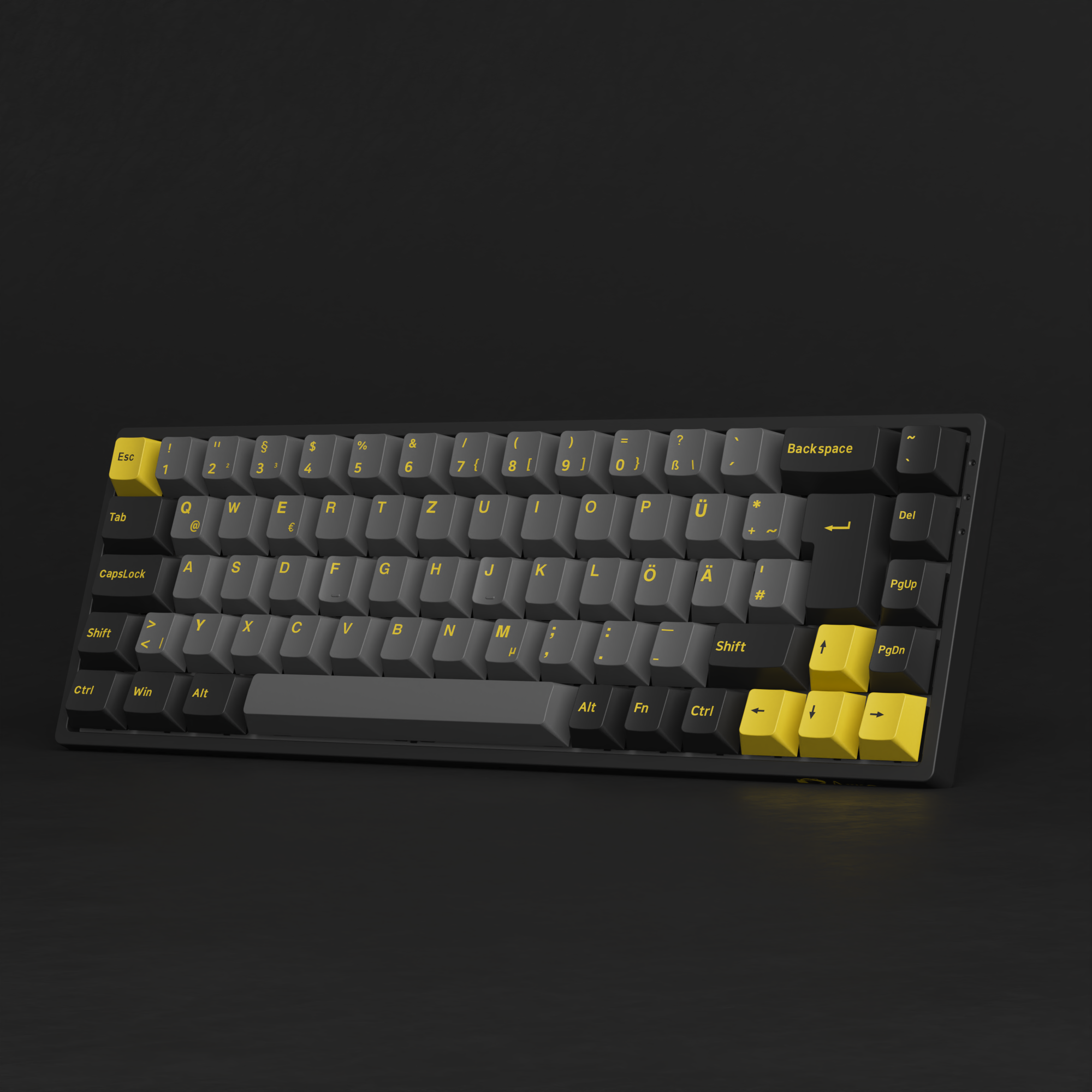 Black & Gold 3068B Plus ISO Nordic - Akko V3 Cream Yellow Pro