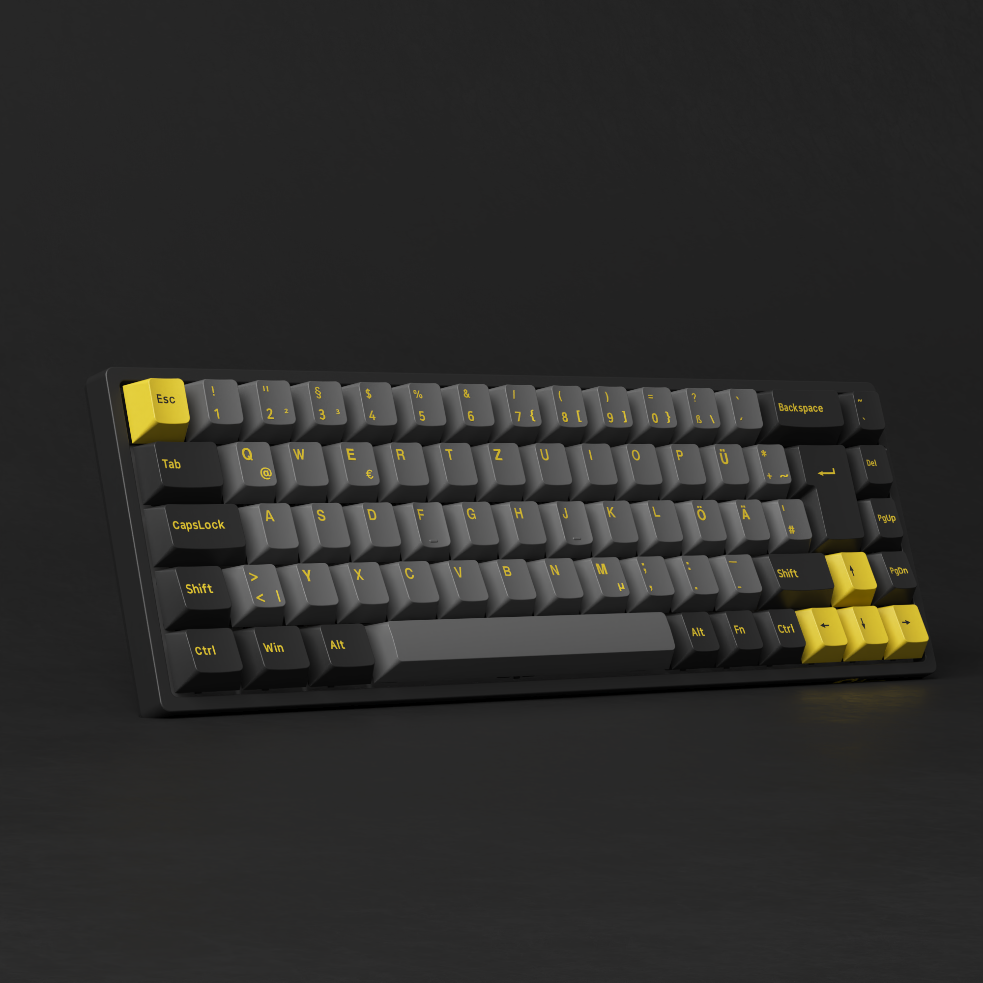 Black & Gold 3068B Plus ISO Nordic - Akko V3 Cream Yellow Pro