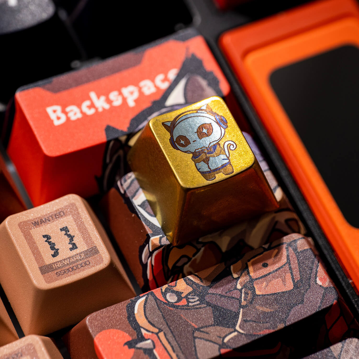 Akko 8th Anniversary Titanium Alloy Artisan Keycap