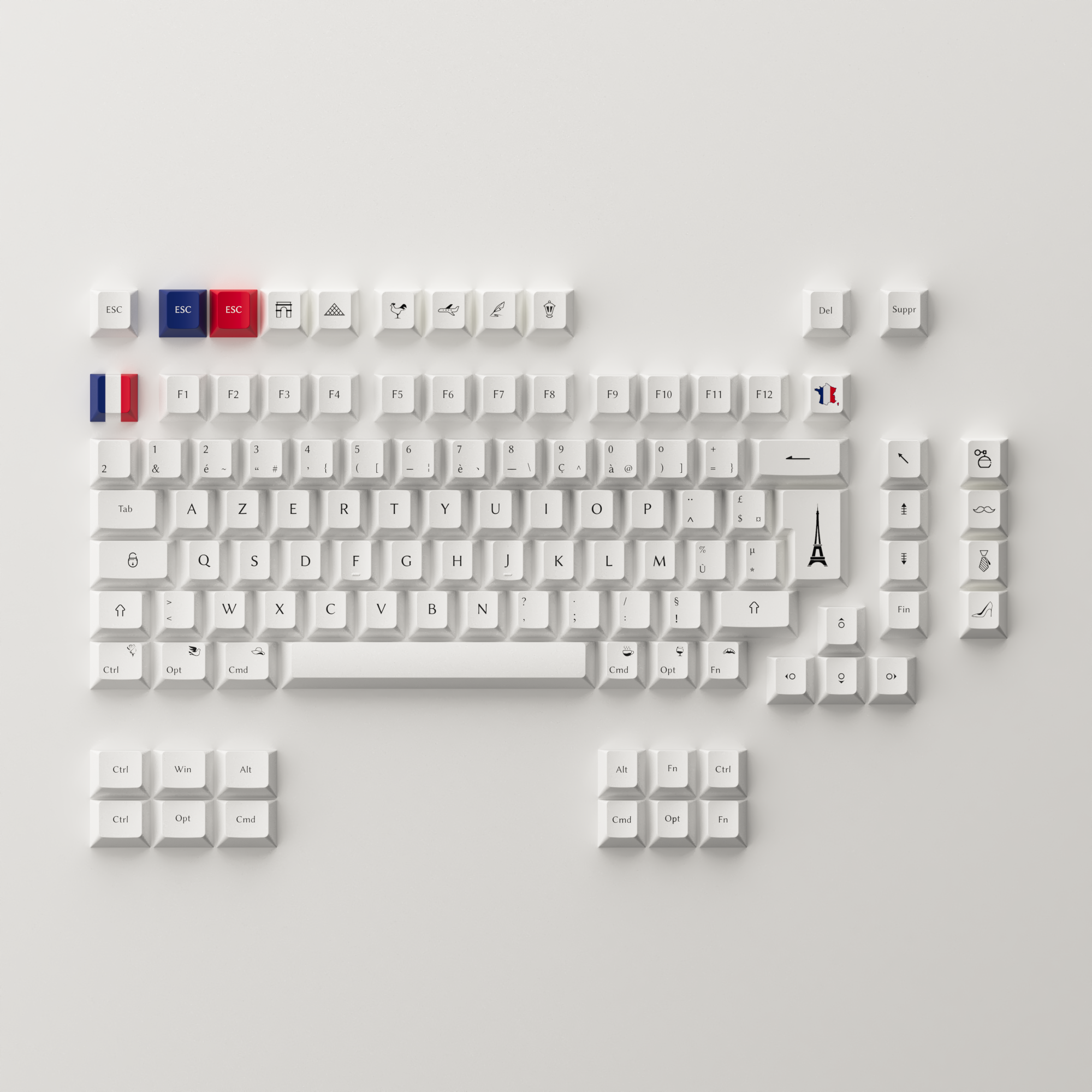 Akko BOW ISO FR AZERTY Keycap Set (110-key)