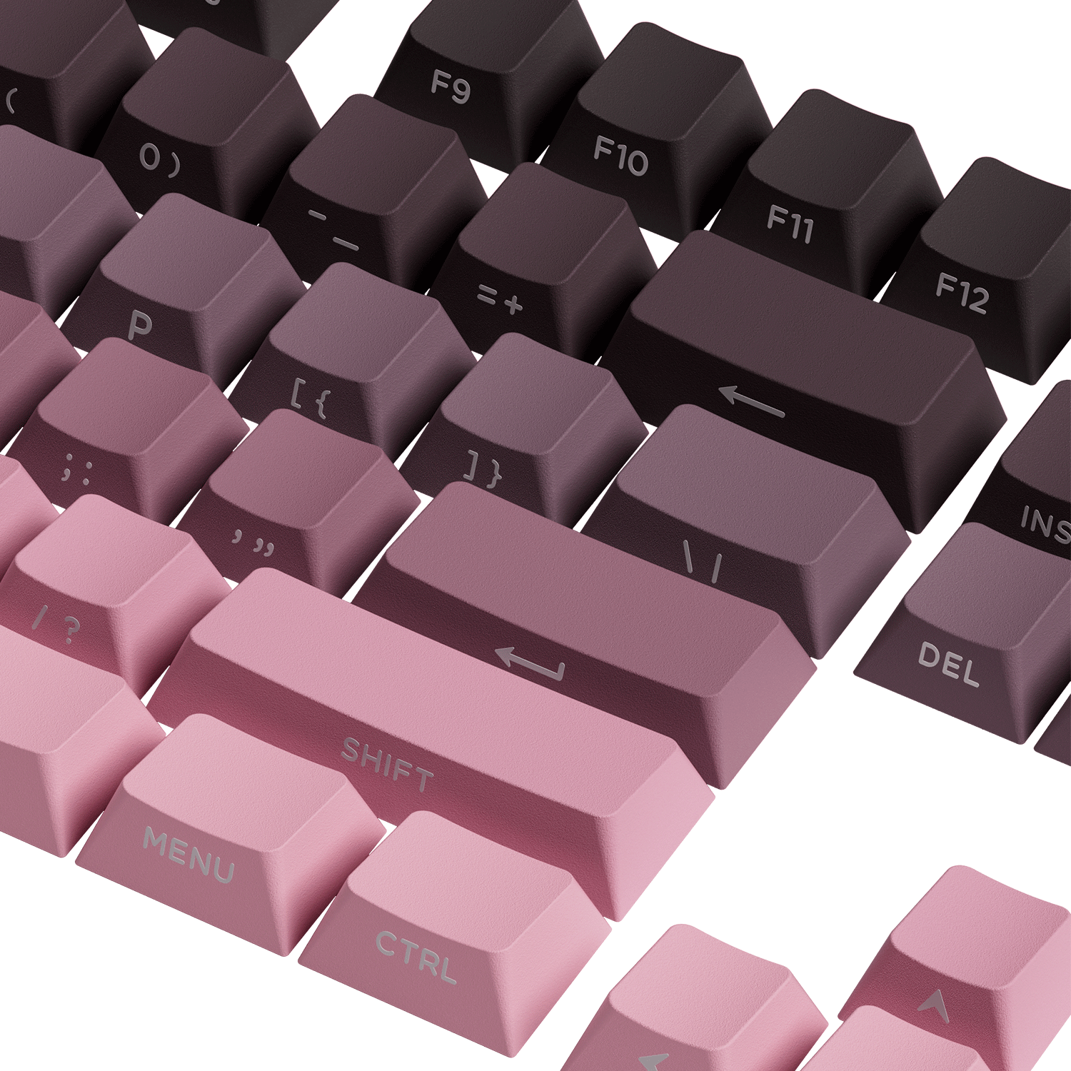Black & Pink Gradient Keycap Set Key Details