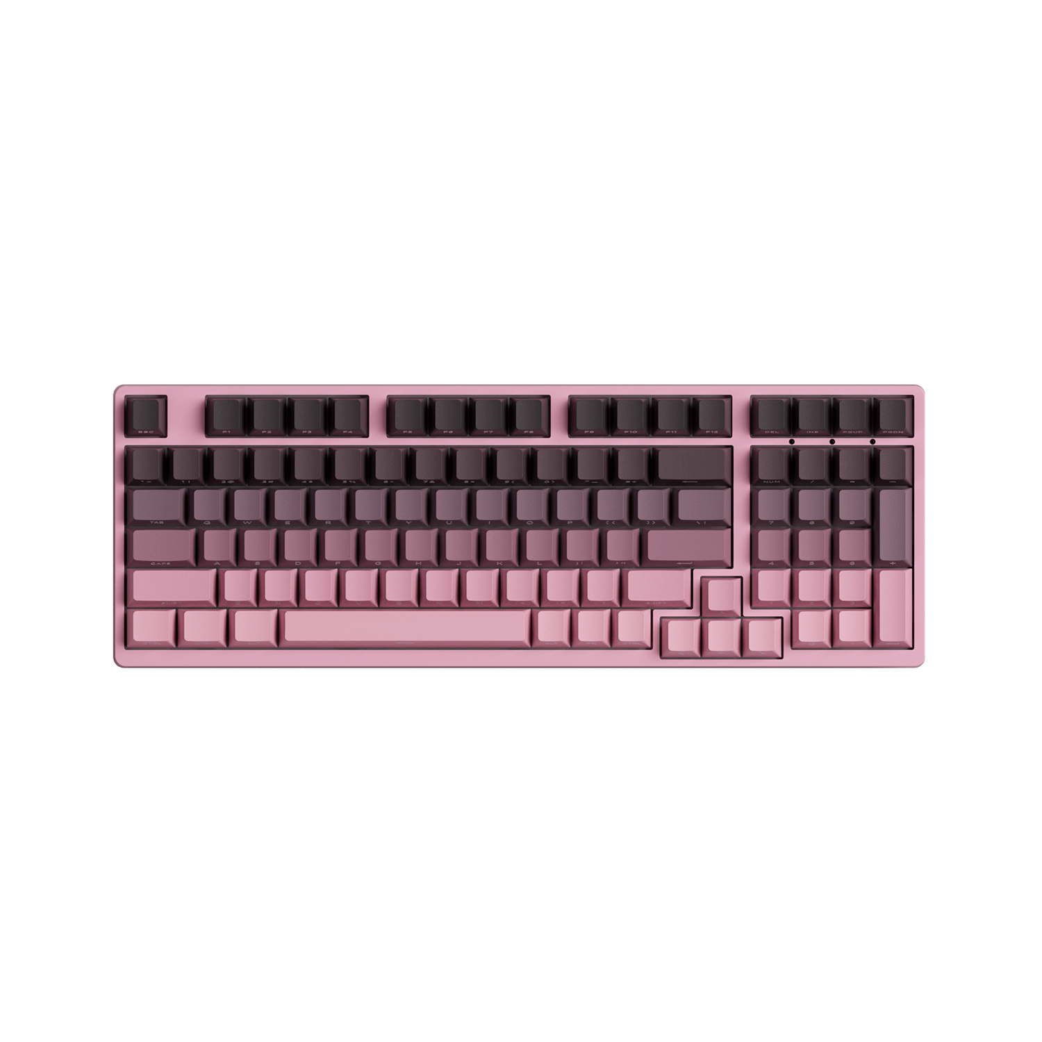 Black & Pink Gradient Keycap Set Install on the 1800 Compact Keyboard