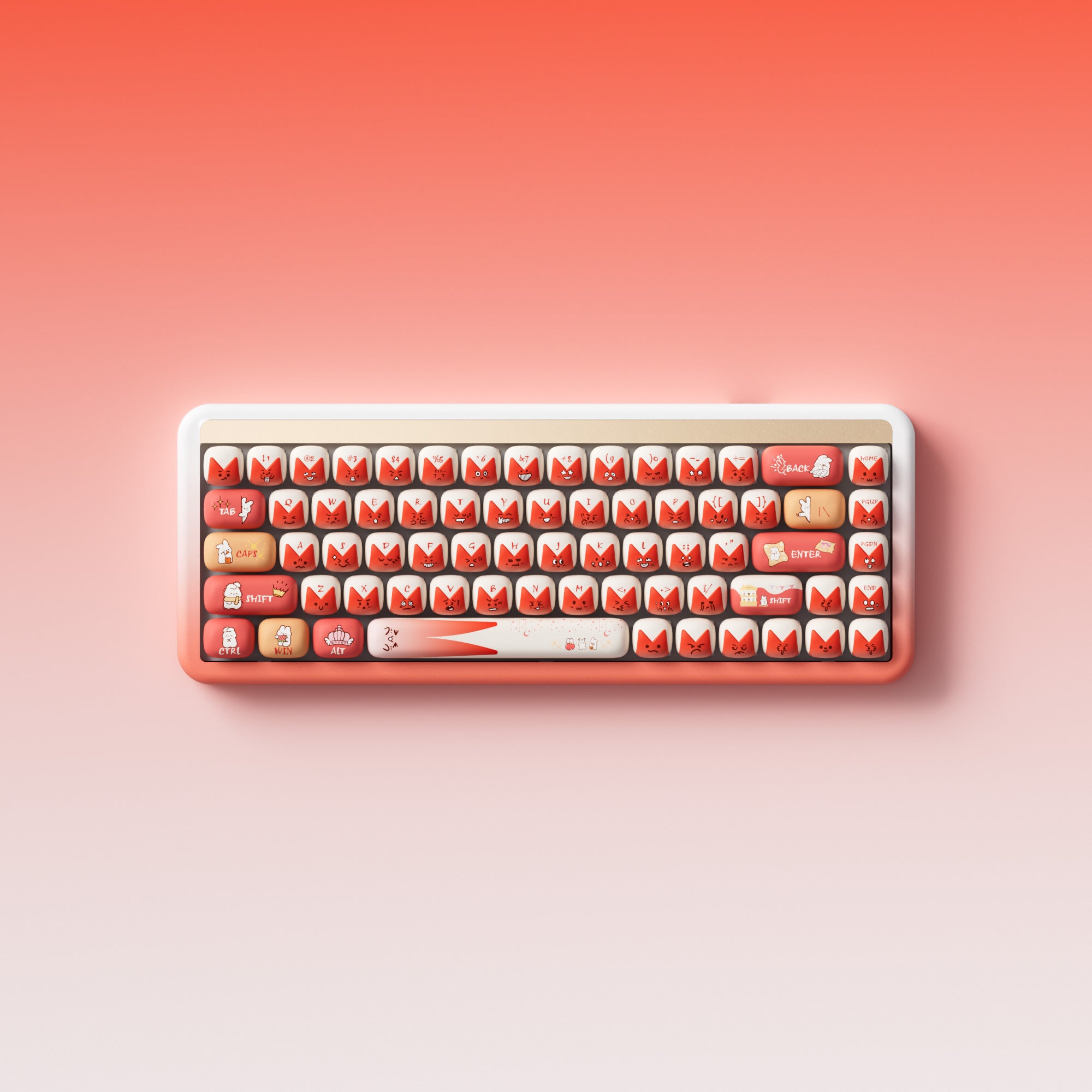 Akko Bunny Apple Keycap Set (137-key)