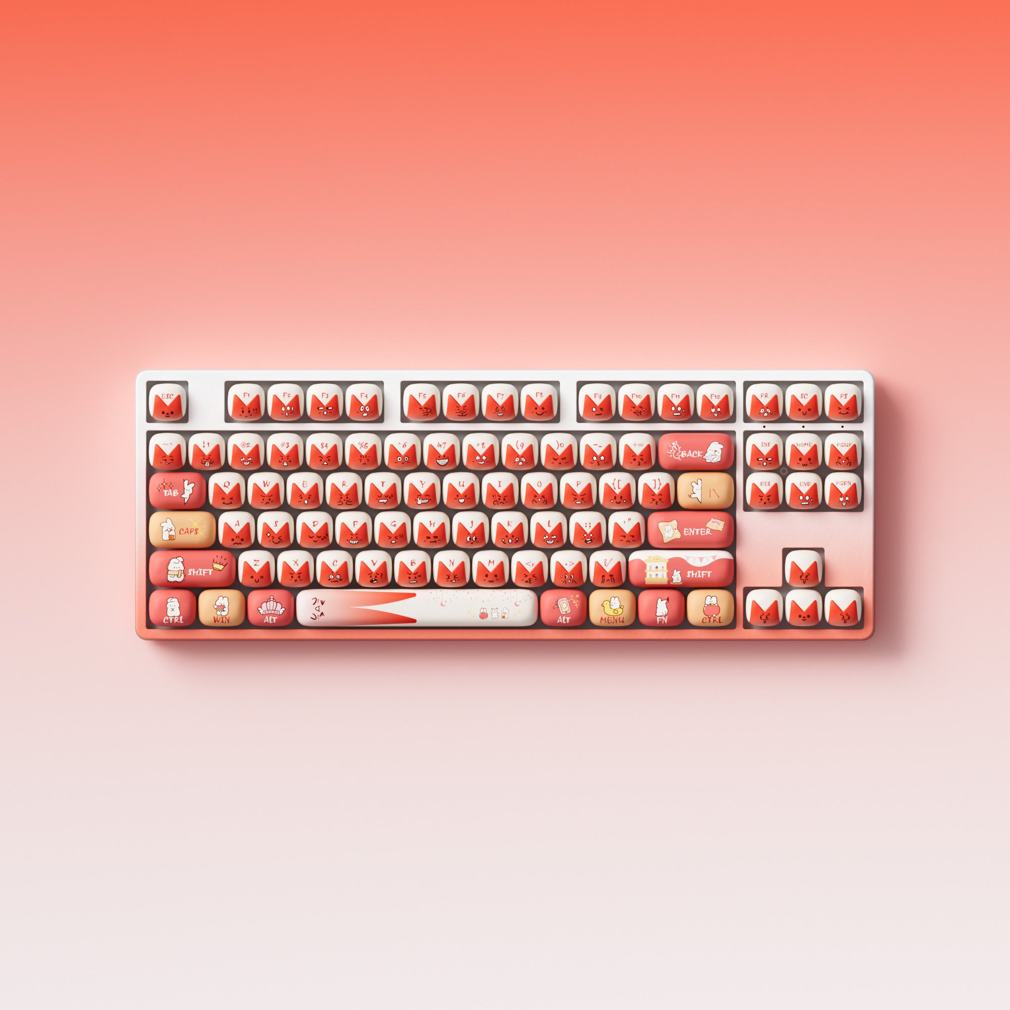 Akko Bunny Apple Keycap Set (137-key)