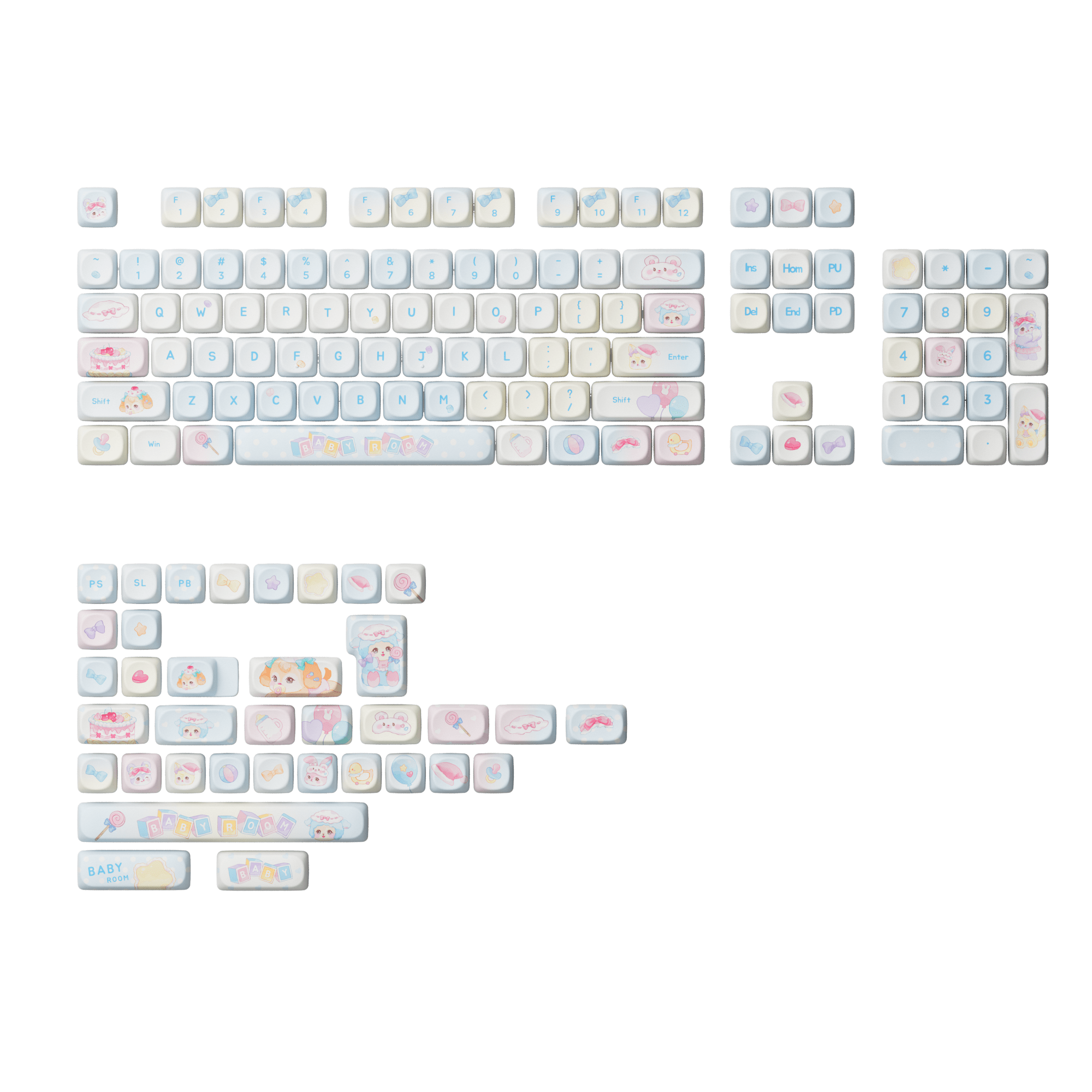 Akko Butterfly Fantasy Keycap Set (140-key)