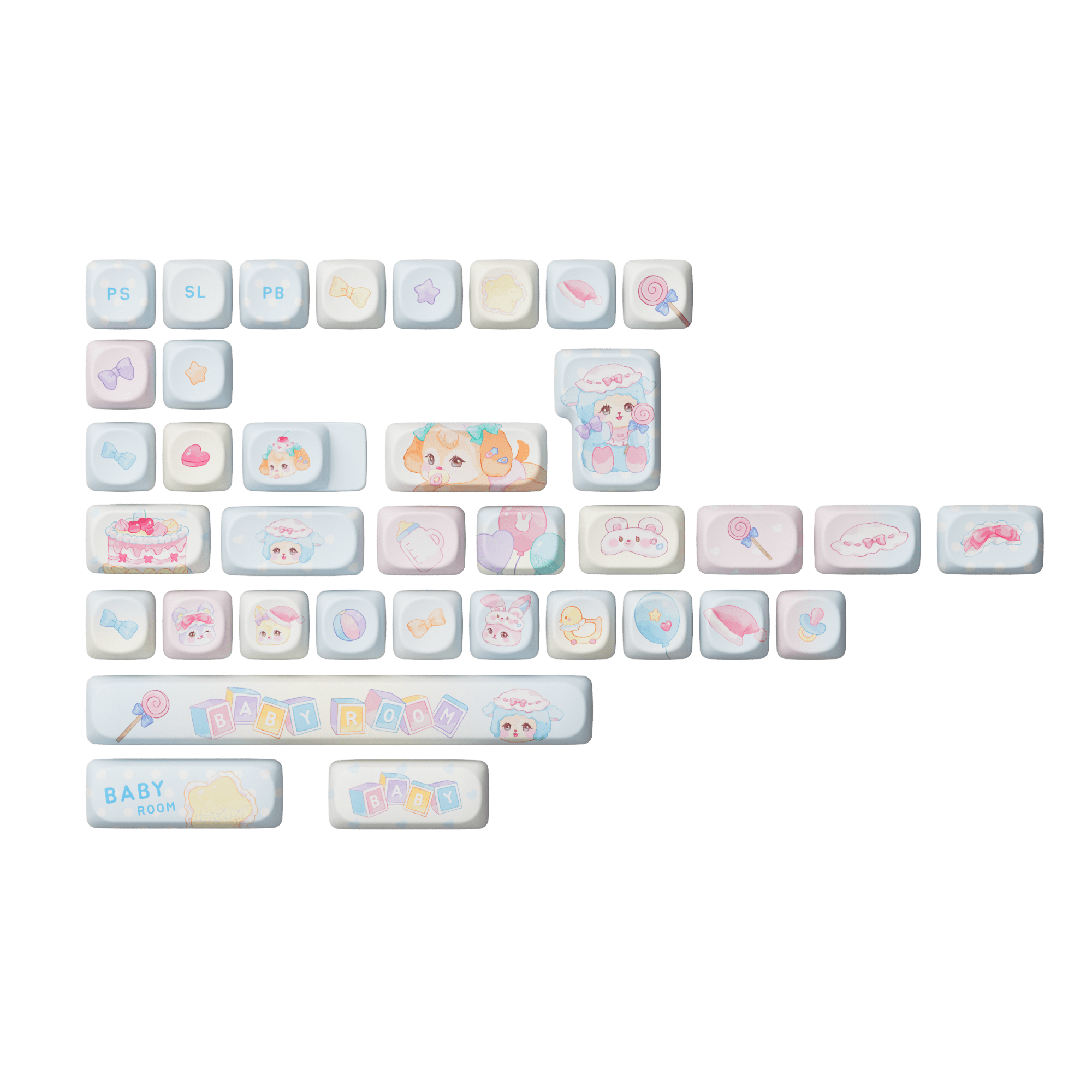 Akko Butterfly Fantasy Keycap Set (140-key)