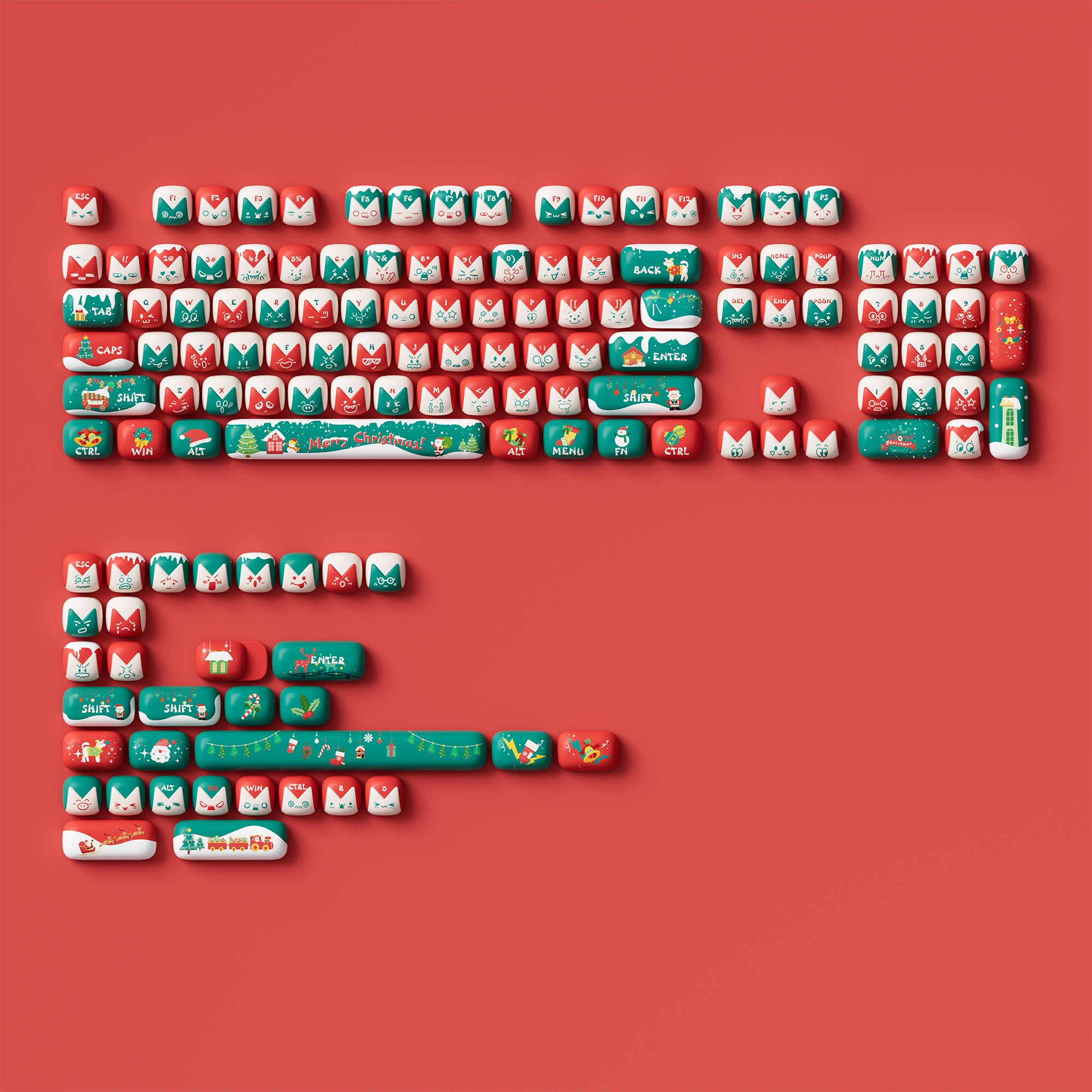 Akko Christmas Fantasy Keycap Set (137-key)