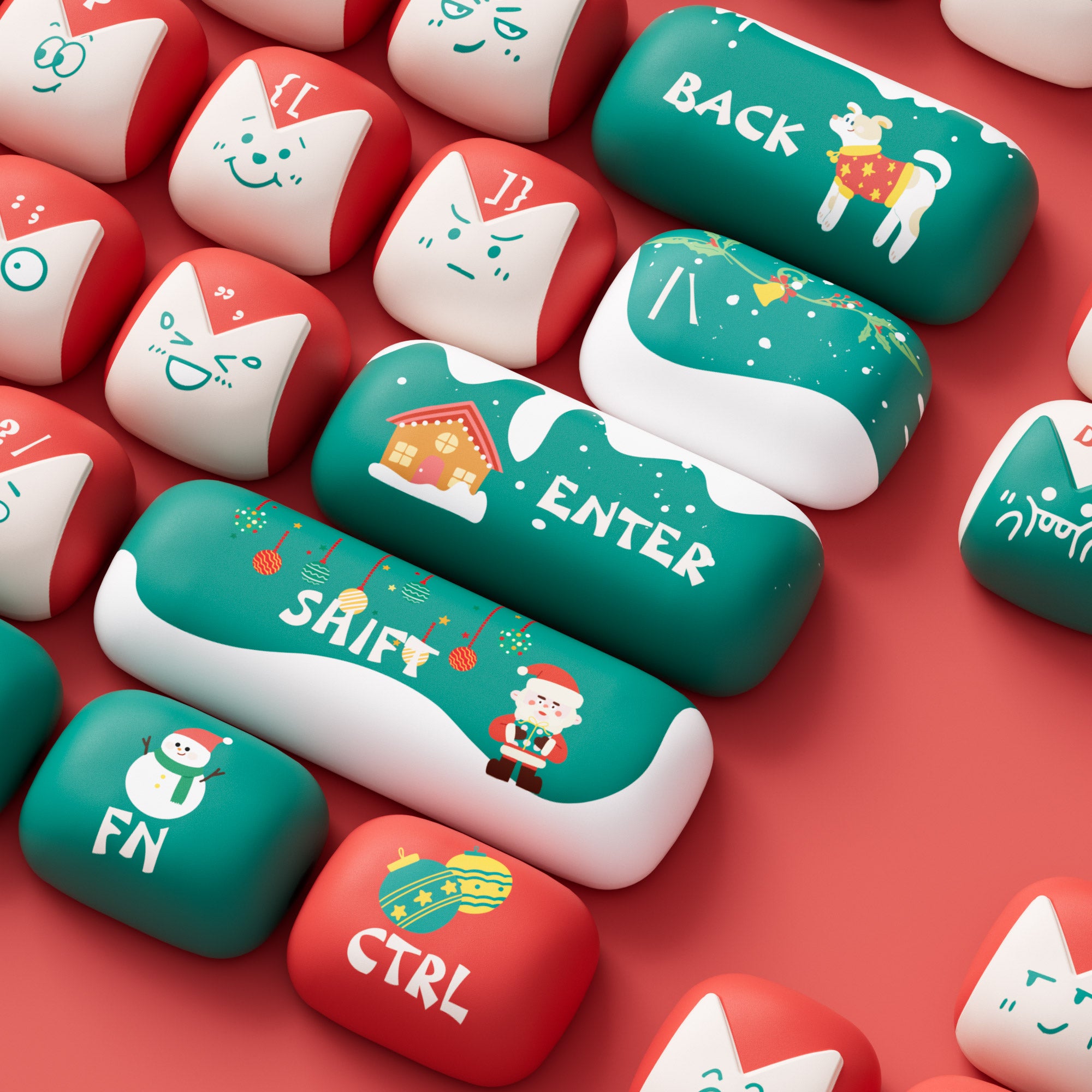 Akko Christmas Fantasy Keycap Set (137-key)
