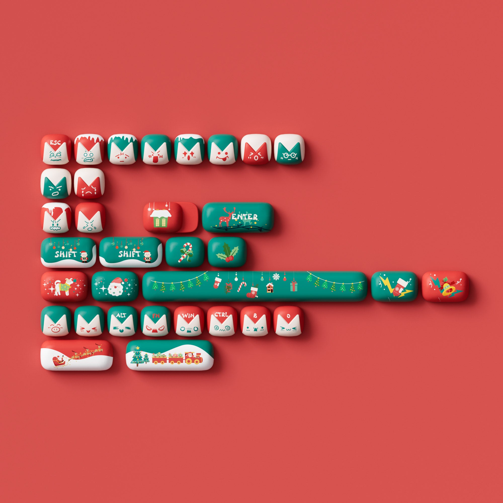 Akko Christmas Fantasy Keycap Set (137-key)