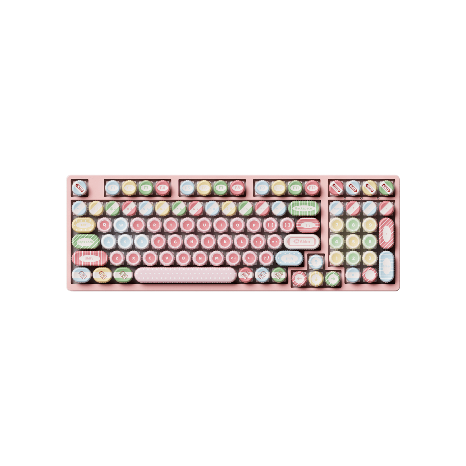 Akko Classic BottleCap Keycaps Set 1800 Compact Keyboard