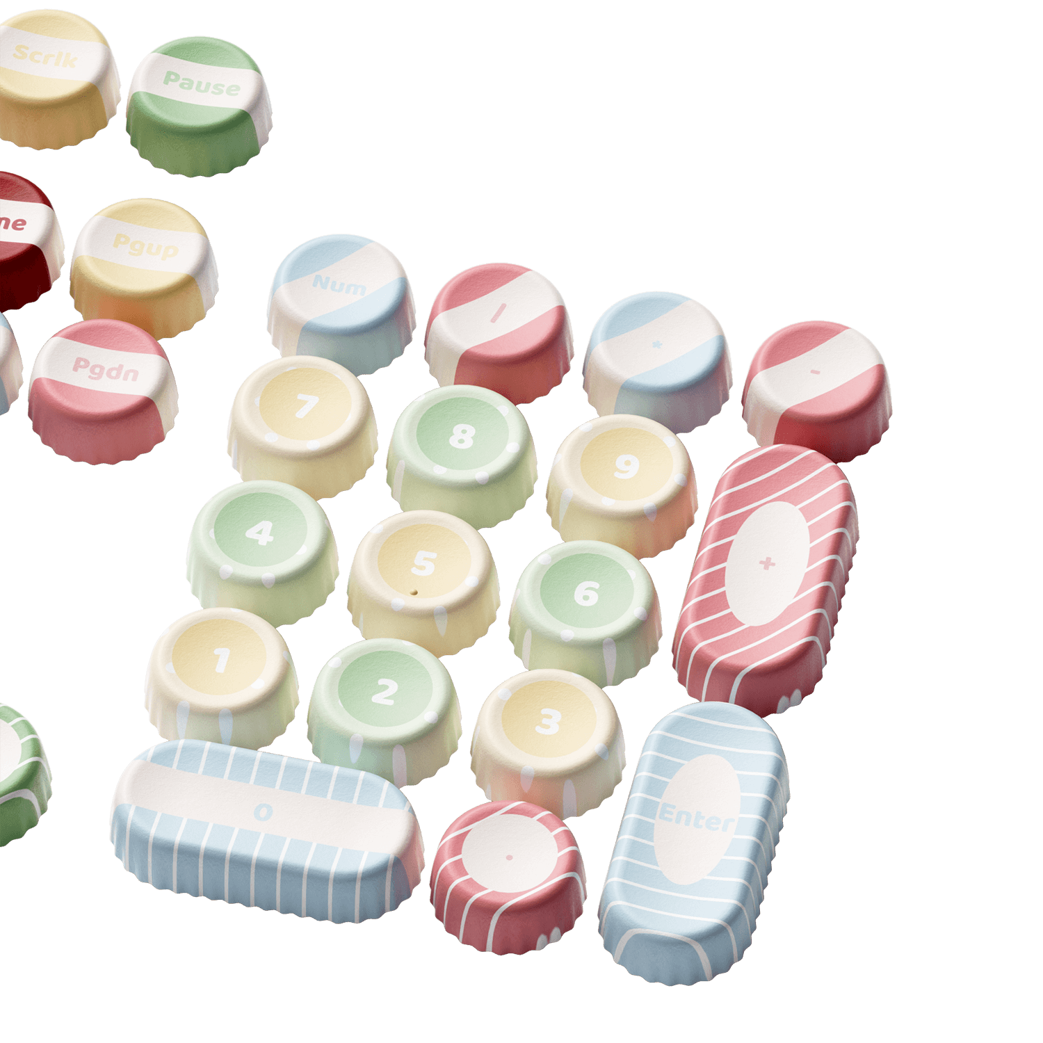 Akko Classic BottleCap Keycaps Set Right Details