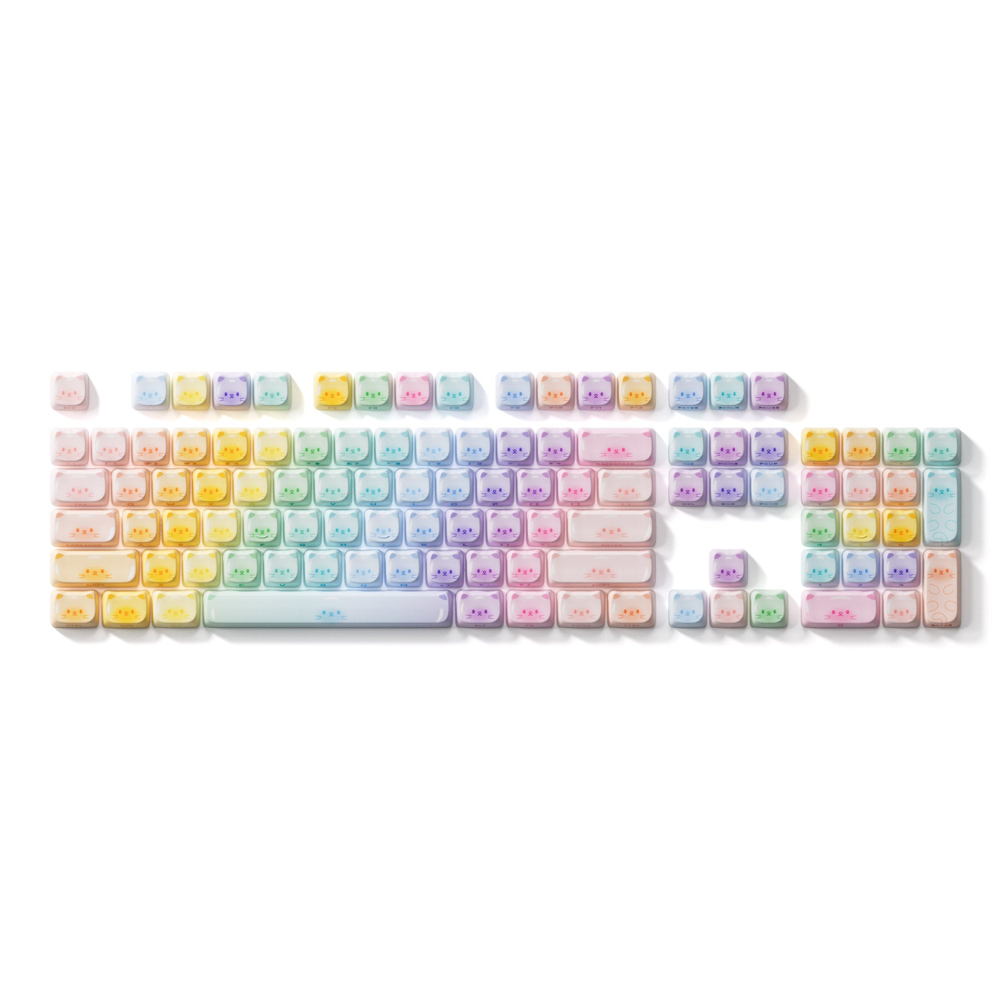 Akko Colorful Cats Keycap Set (142-key)
