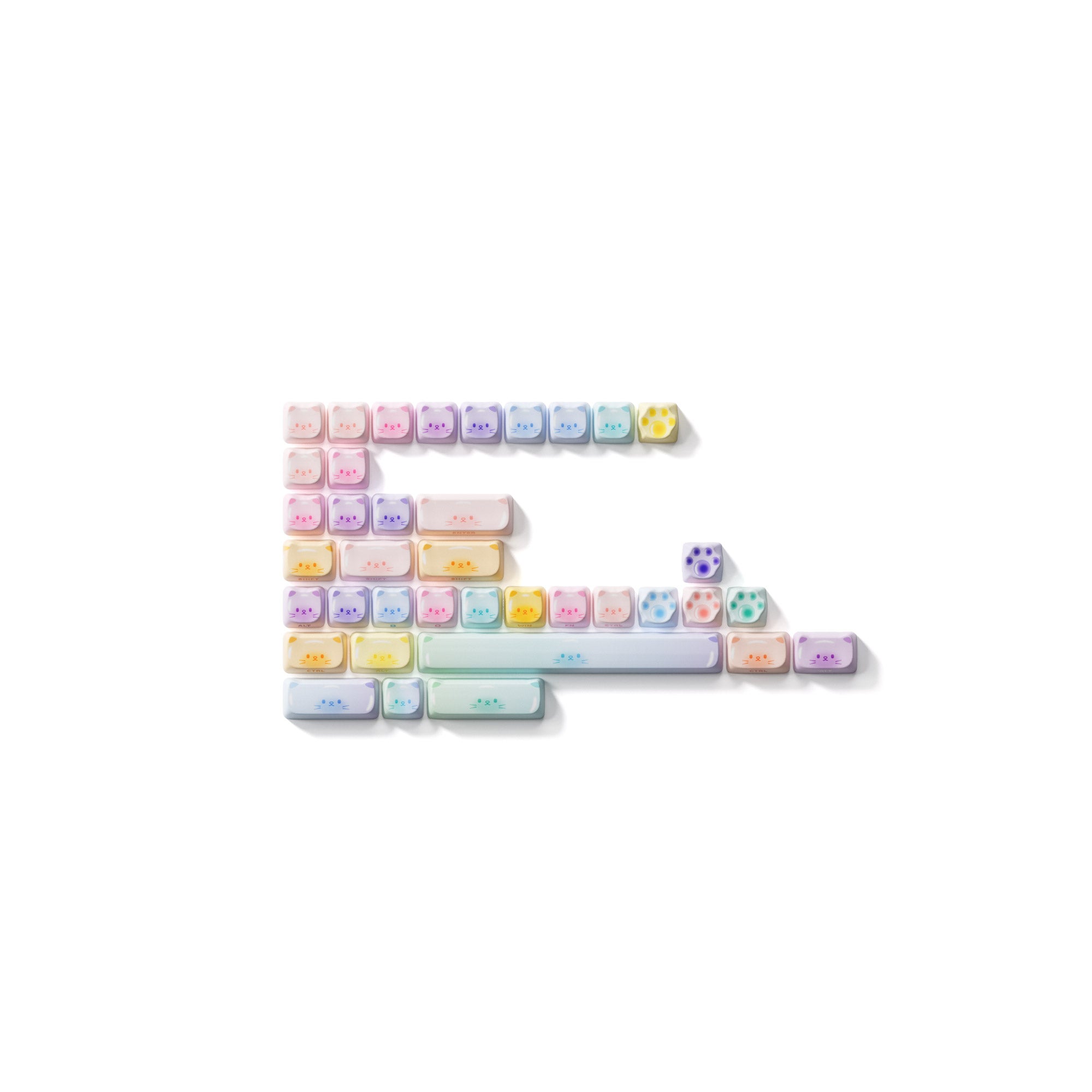 Akko Colorful Cats Keycap Set (142-key)