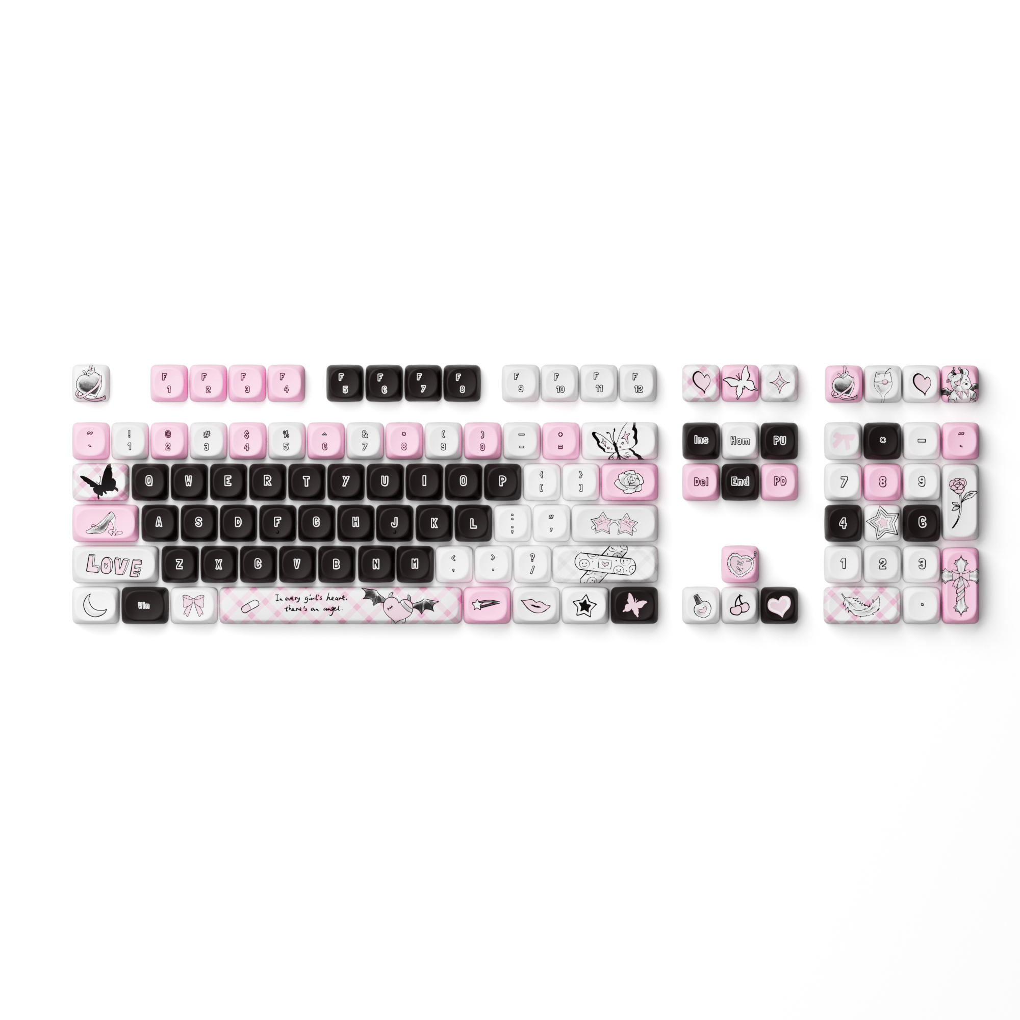 Akko Dark Angel Keycap Set (140-key)