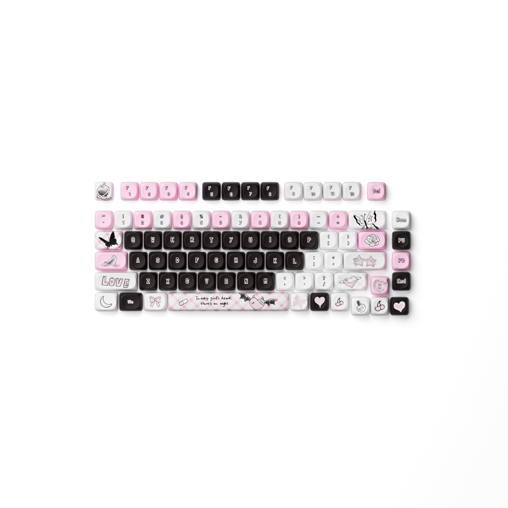 Akko Dark Angel Keycap Set (140-key)