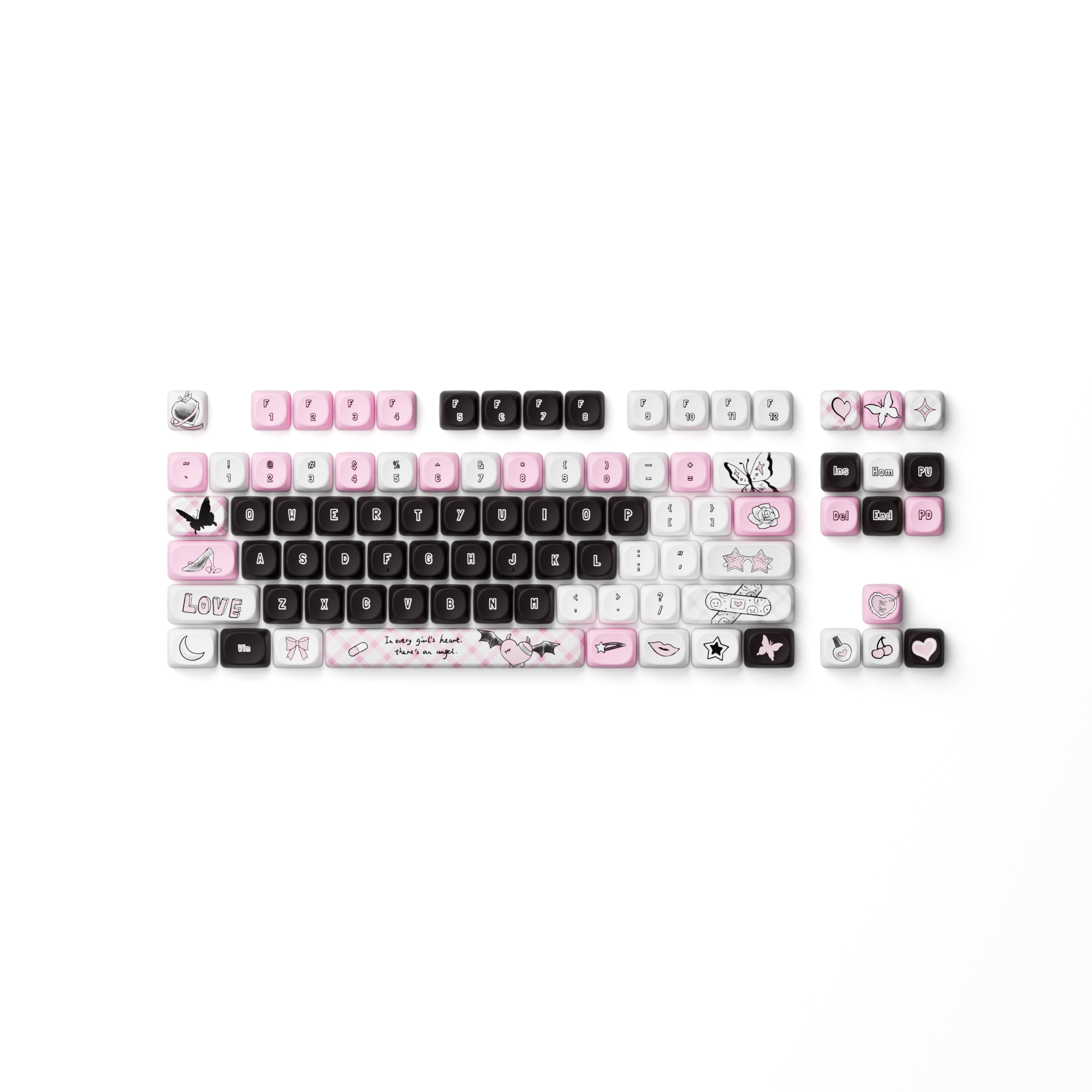 Akko Dark Angel Keycap Set (140-key)