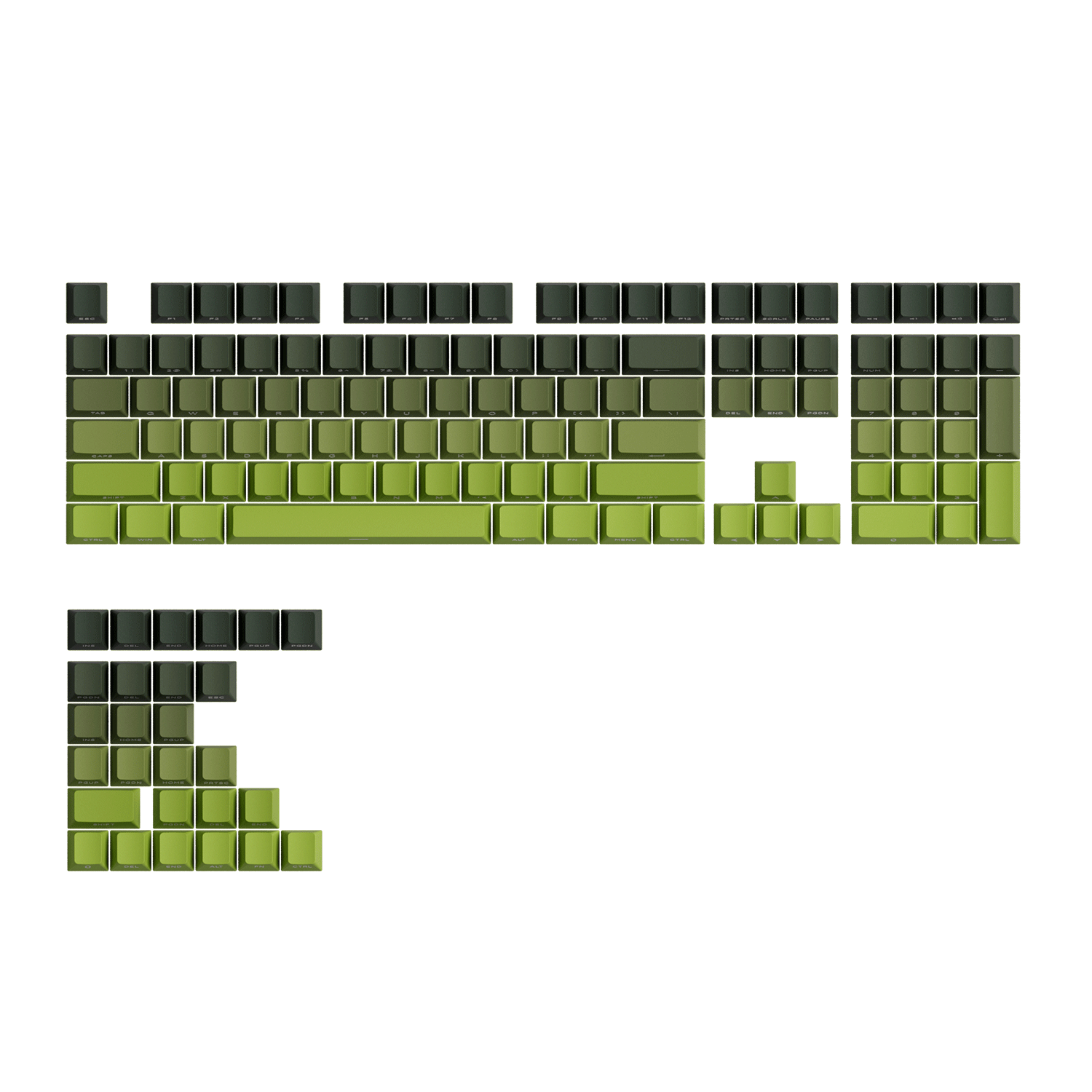 Forest Gradient Keycap Set (135-Key)