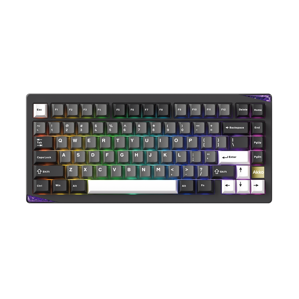 Akko Gem01 Custom Keyboard Black Silver