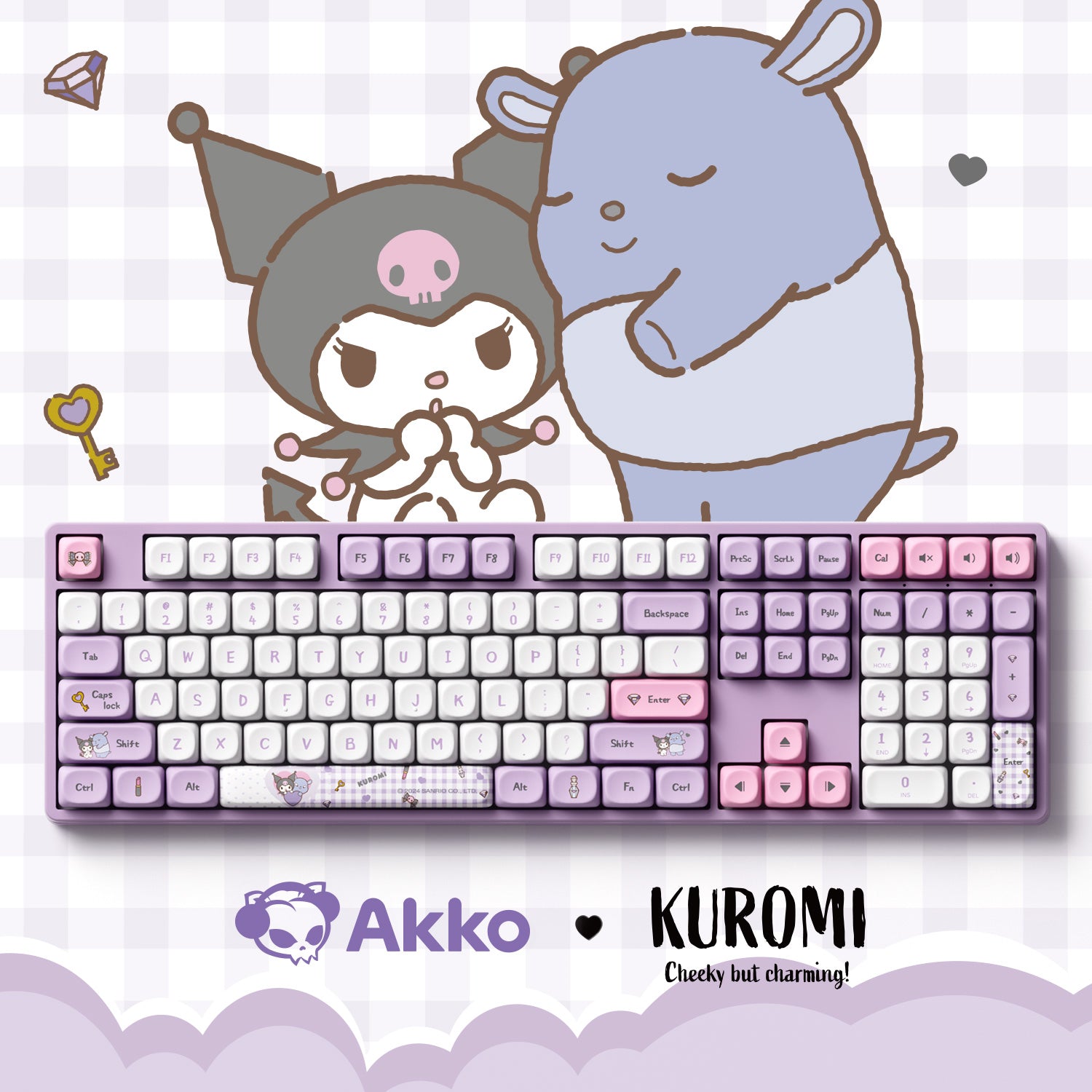 Akko Kuromi Keycap Set