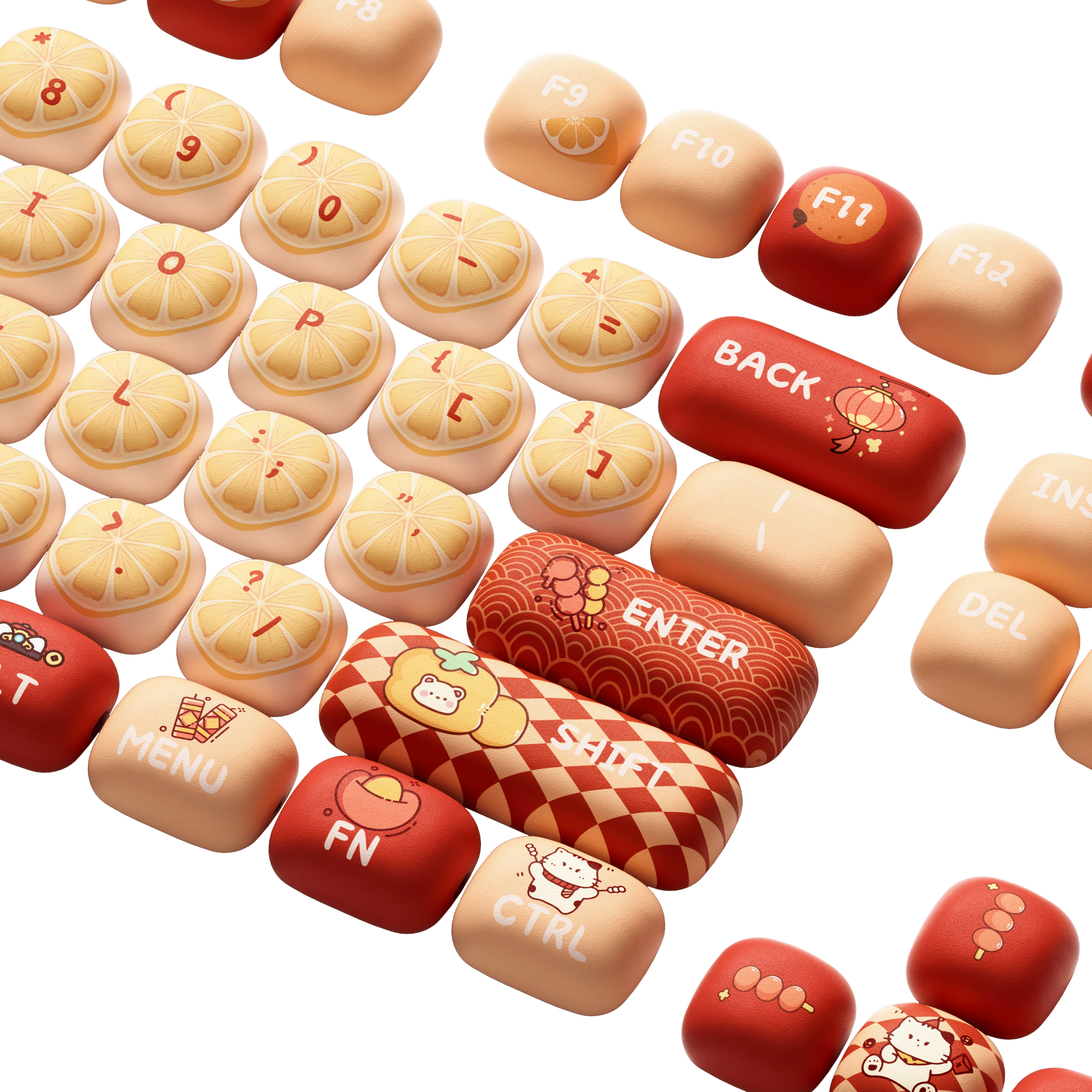 Lucky Tangerine Keycap Set (137-key)