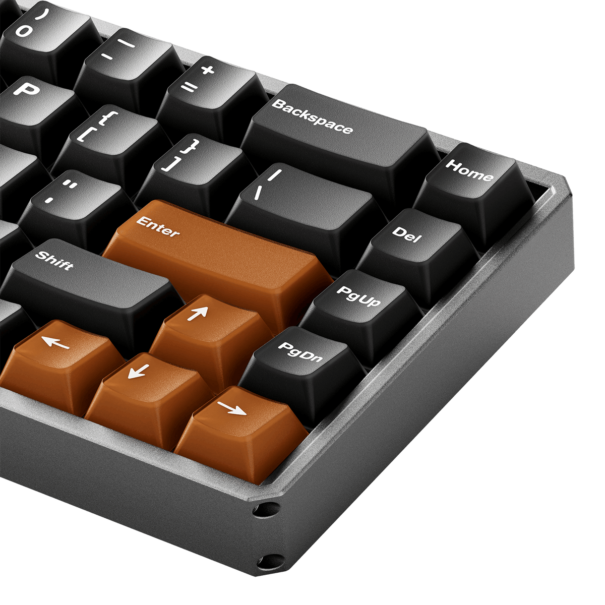 Akko MOD68 HE Magnetic Keyboard Misty Black Tea Right Detail