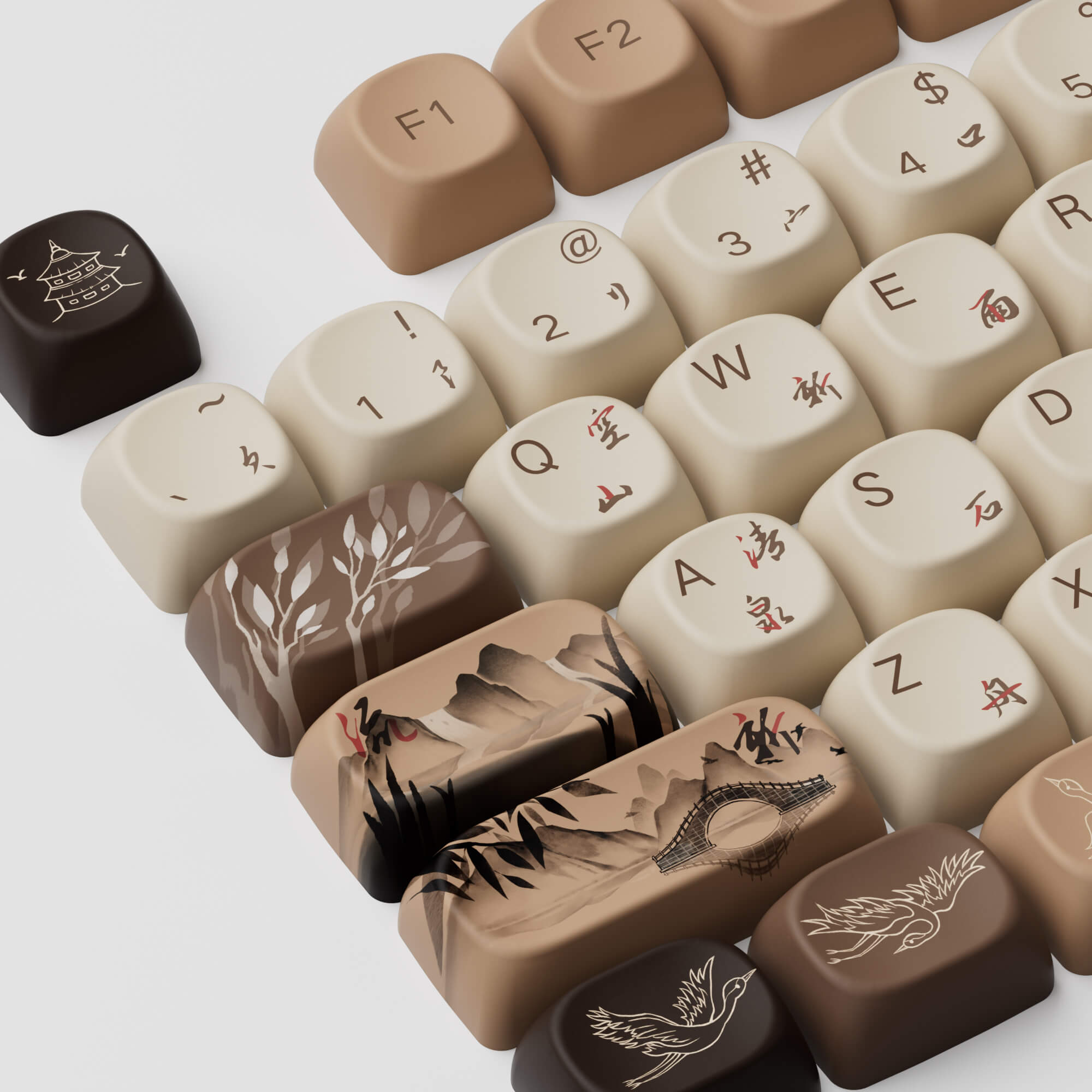 Akko Mountain Seclusion Keycap Set (140-key)