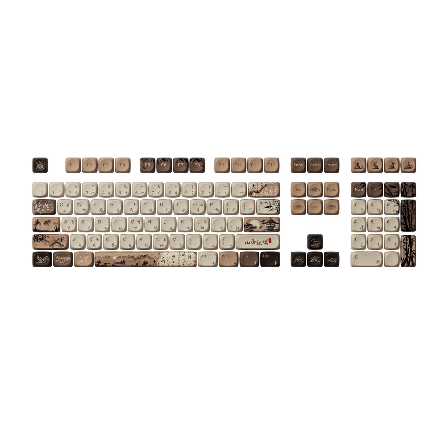 Akko Mountain Seclusion Keycap Set (140-key)