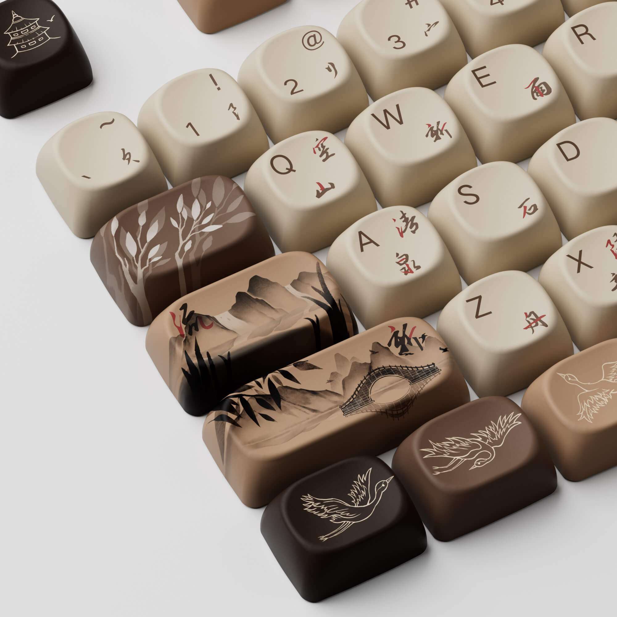 Akko Mountain Seclusion Keycap Set (140-key)