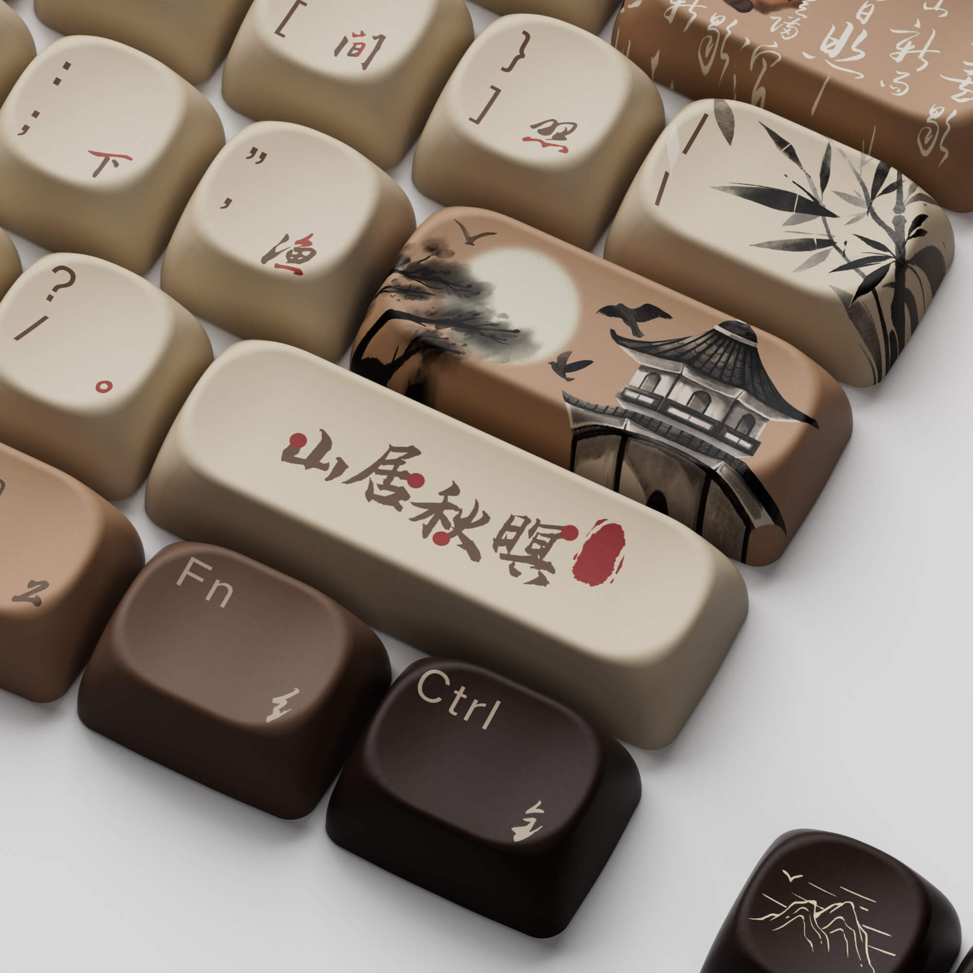 Akko Mountain Seclusion Keycap Set (140-key)