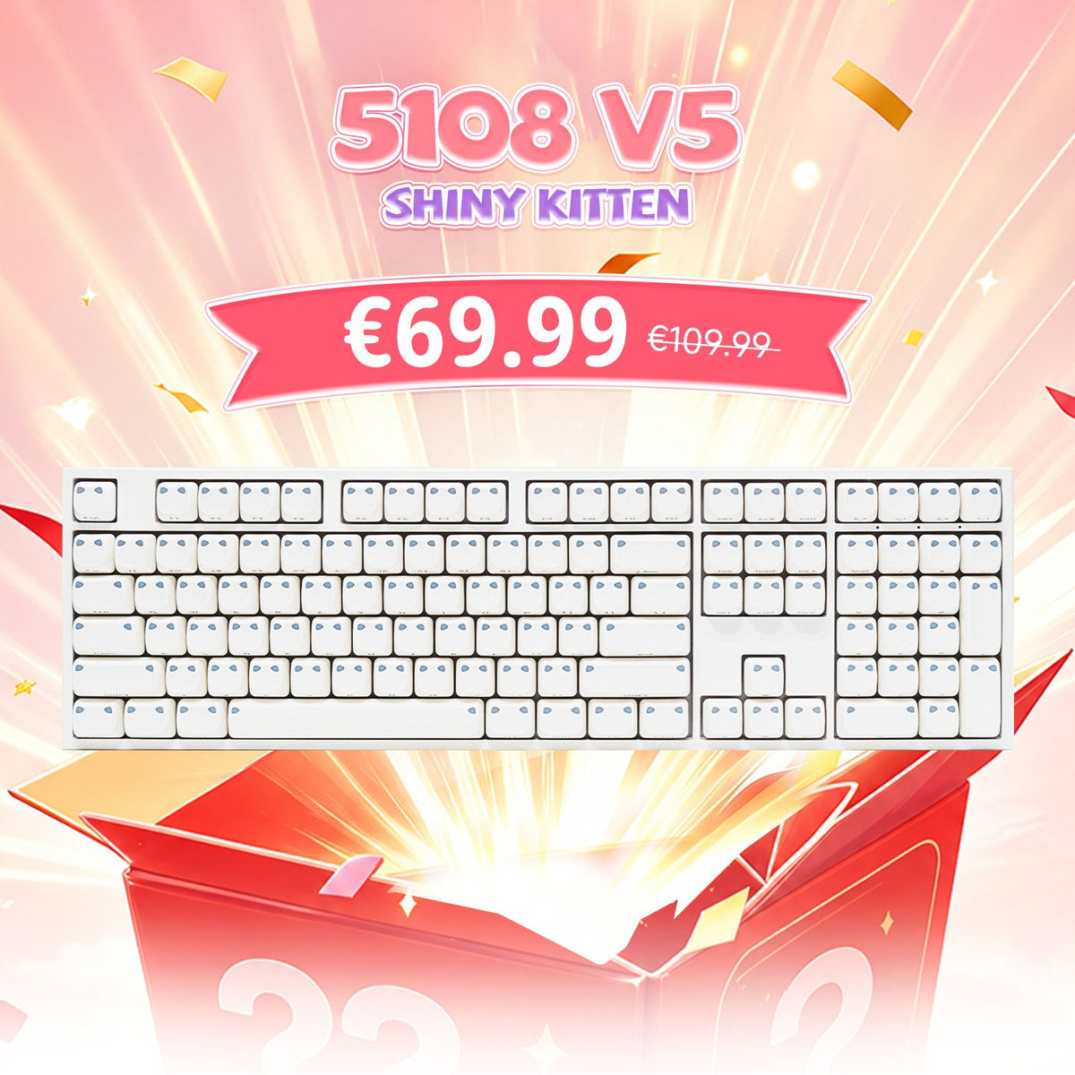 Akko's Mystery Box - Cute 100% Collab IP Keyboard