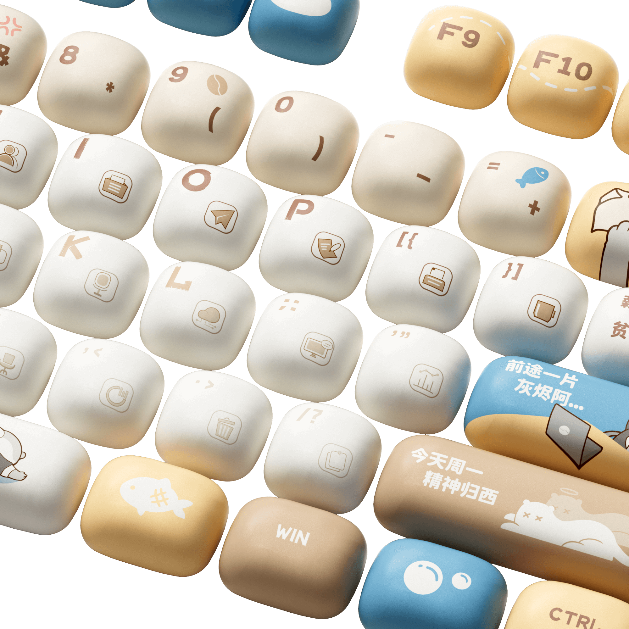 Akko Otter Hustle Keycap Set (138-key)