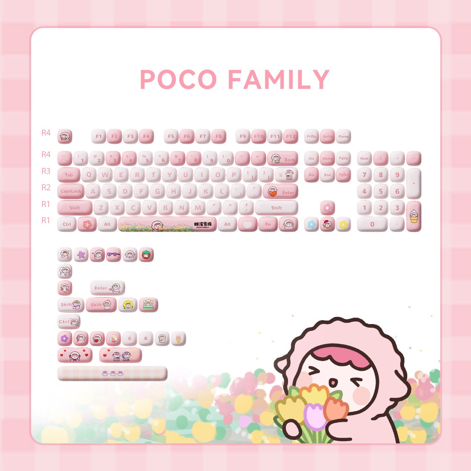 Akko POCO Sheep Keycap Set (129-key)