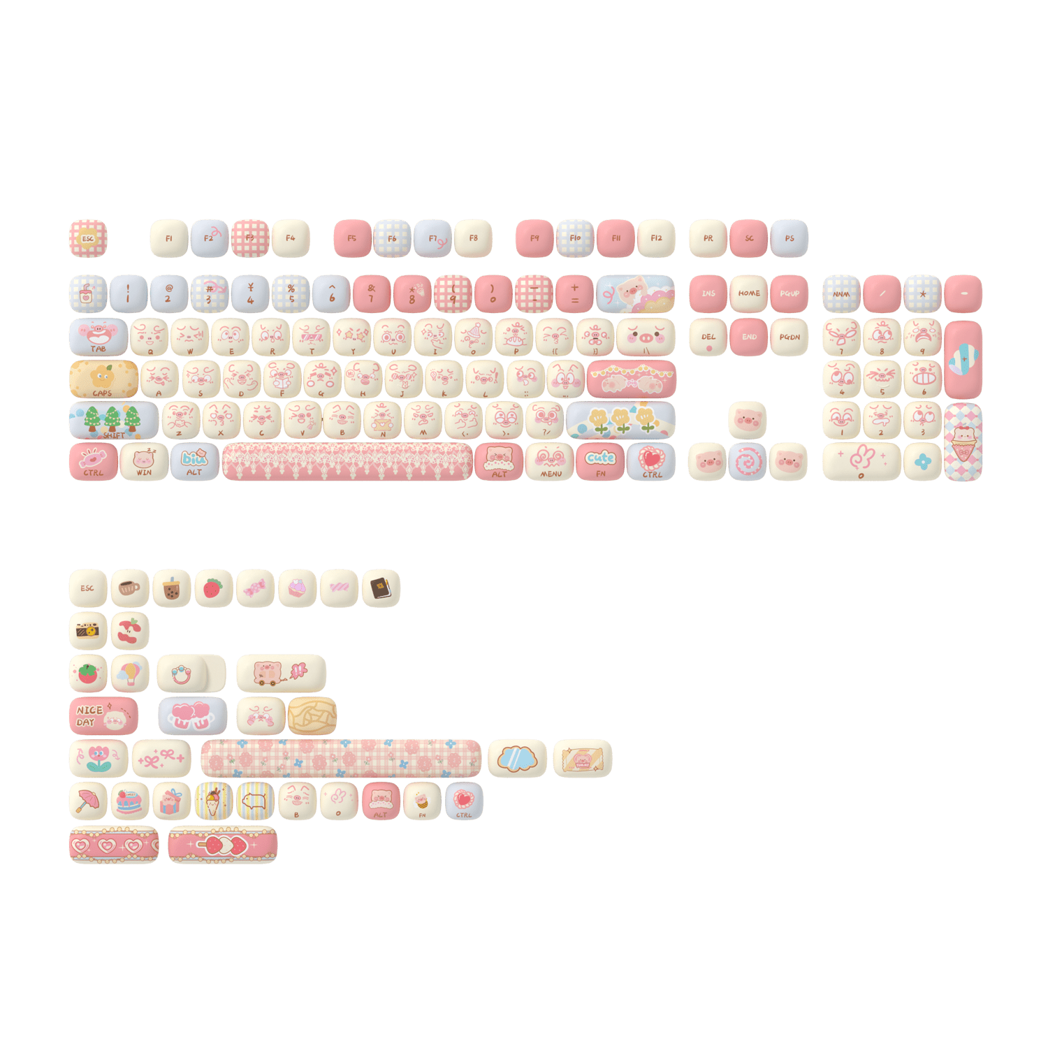 Akko Piggy Party Keycap Set (139-key)
