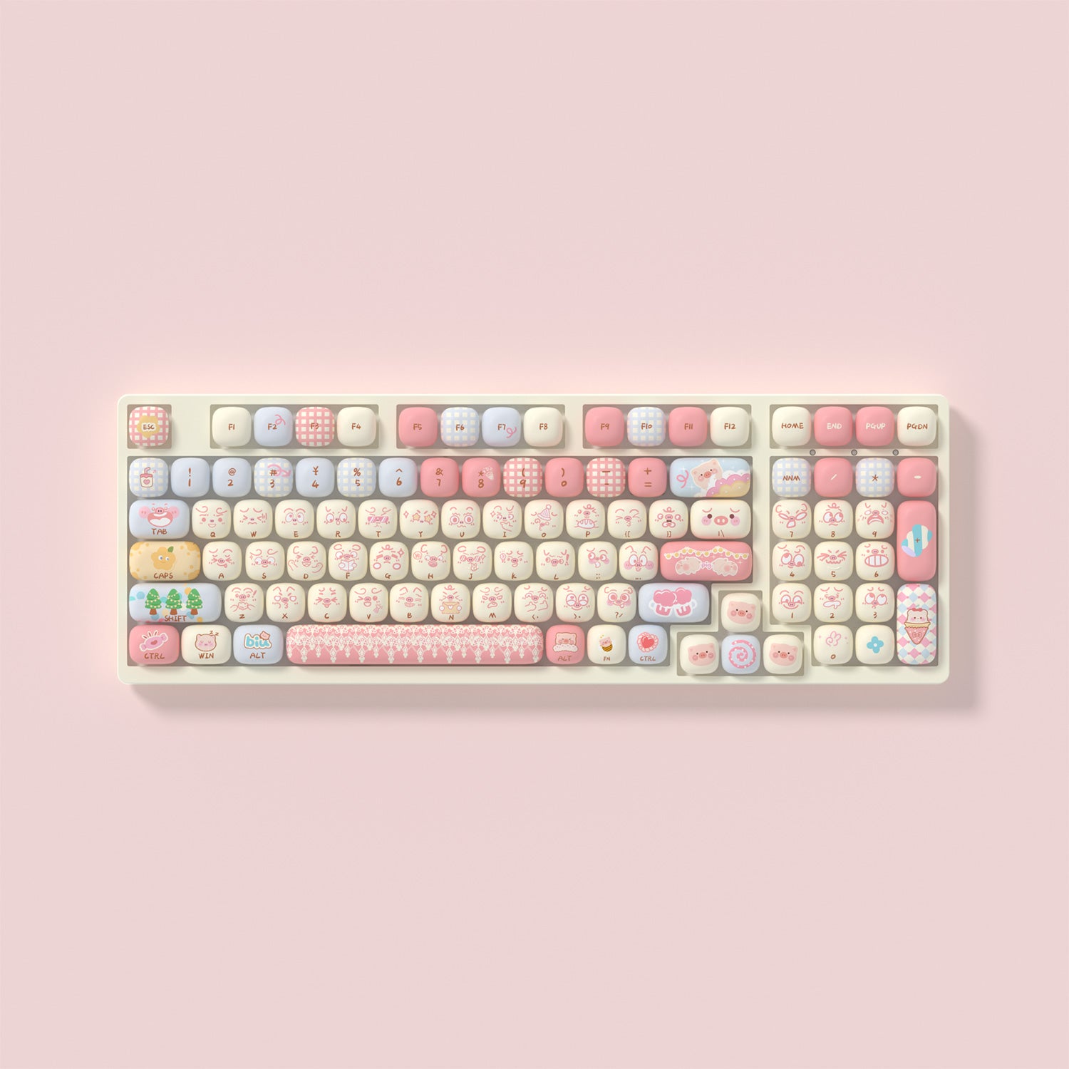 Akko Piggy Party Keycap Set (139-key)