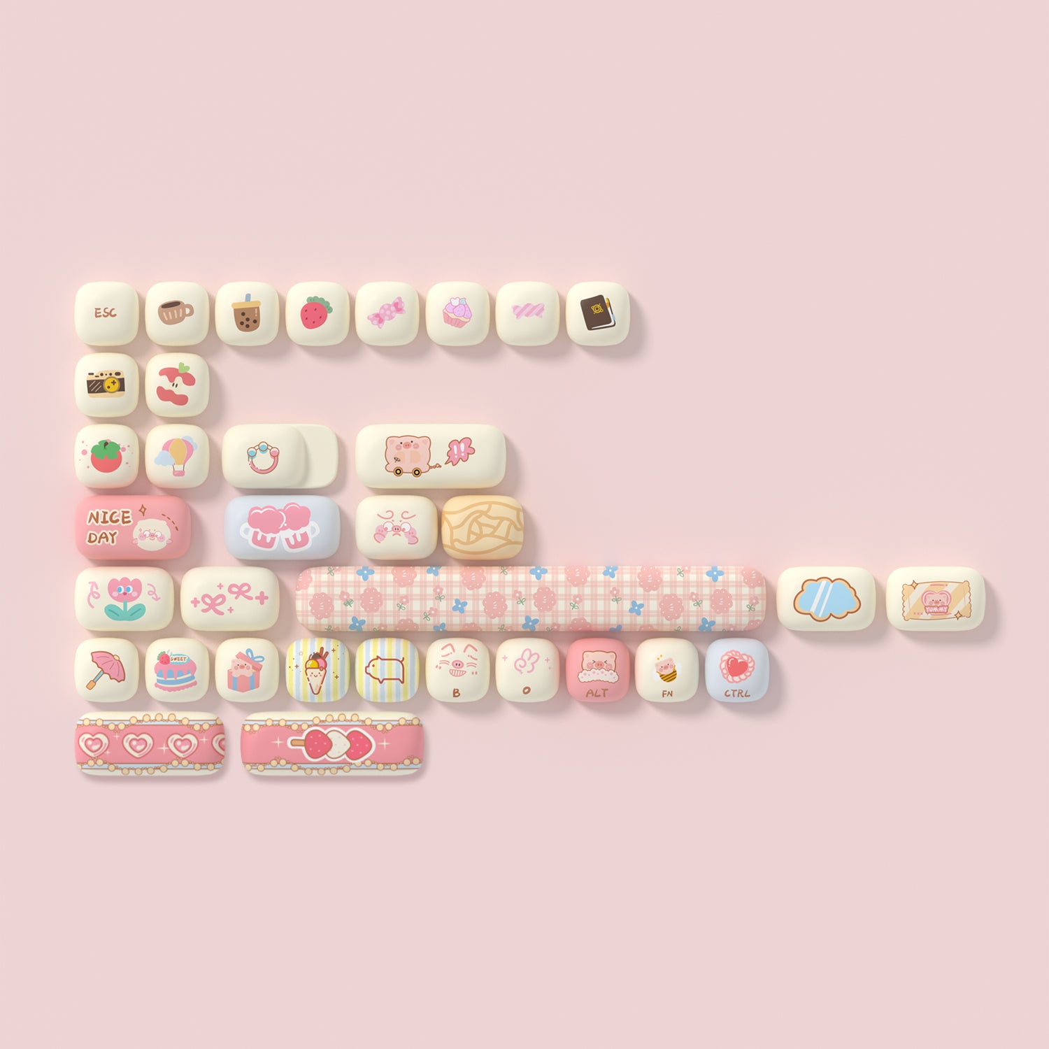 Akko Piggy Party Keycap Set (139-key)