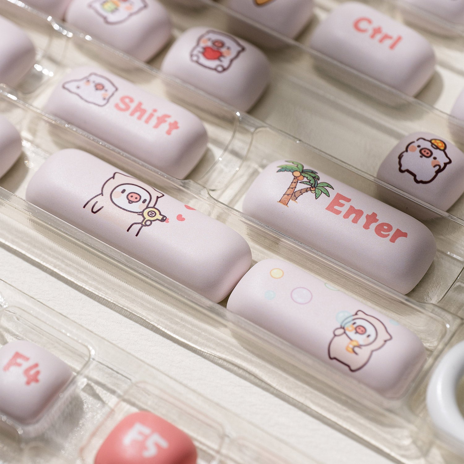 POCO Family - POCO Pig Keycap Set Enter Shif Key Details
