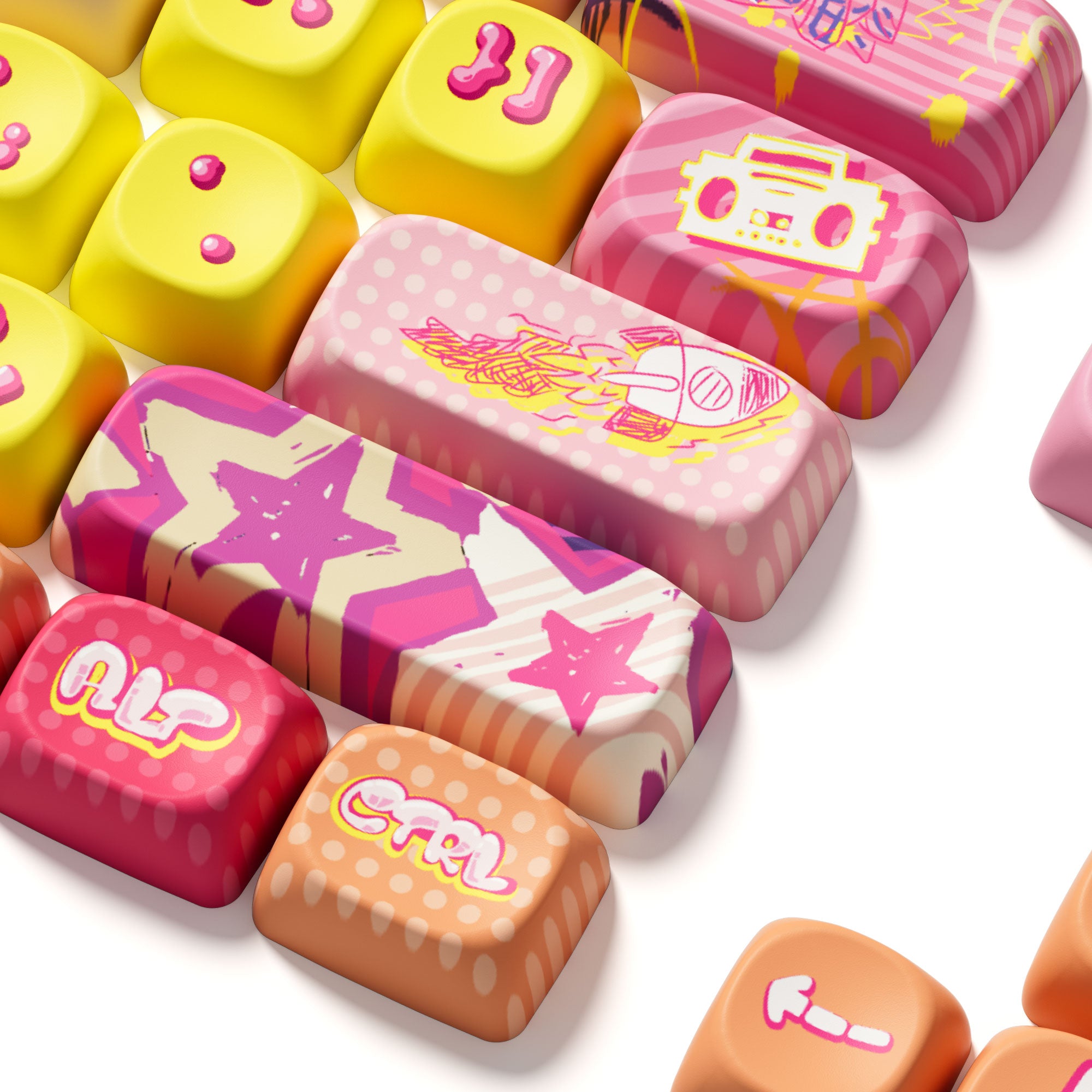 Akko Rainbow Candy Keycap Set (140-key)
