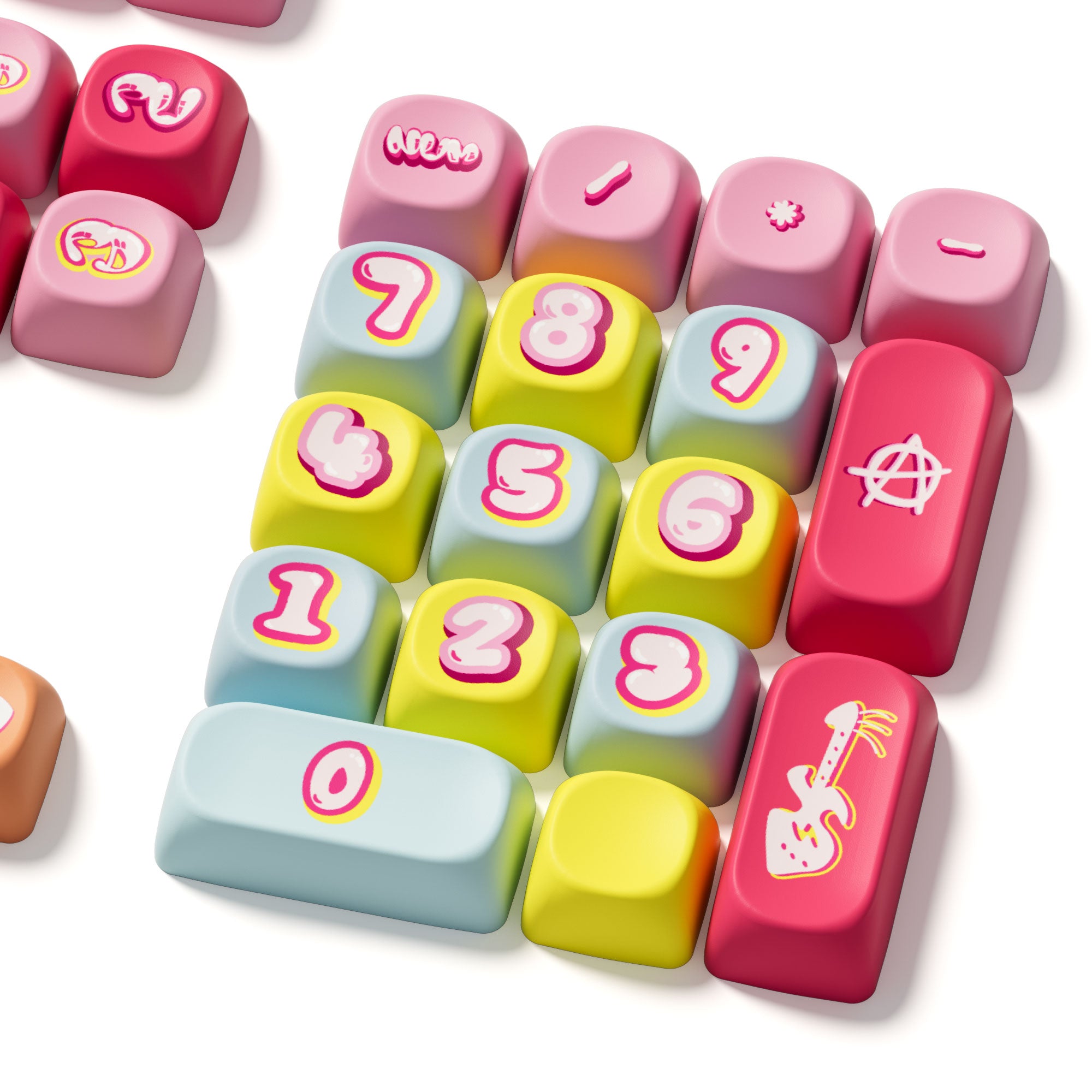 Akko Rainbow Candy Keycap Set (140-key)