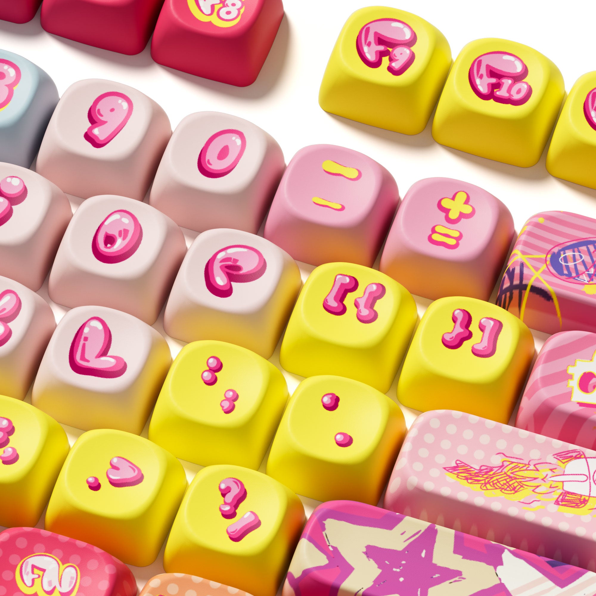 Akko Rainbow Candy Keycap Set (140-key)