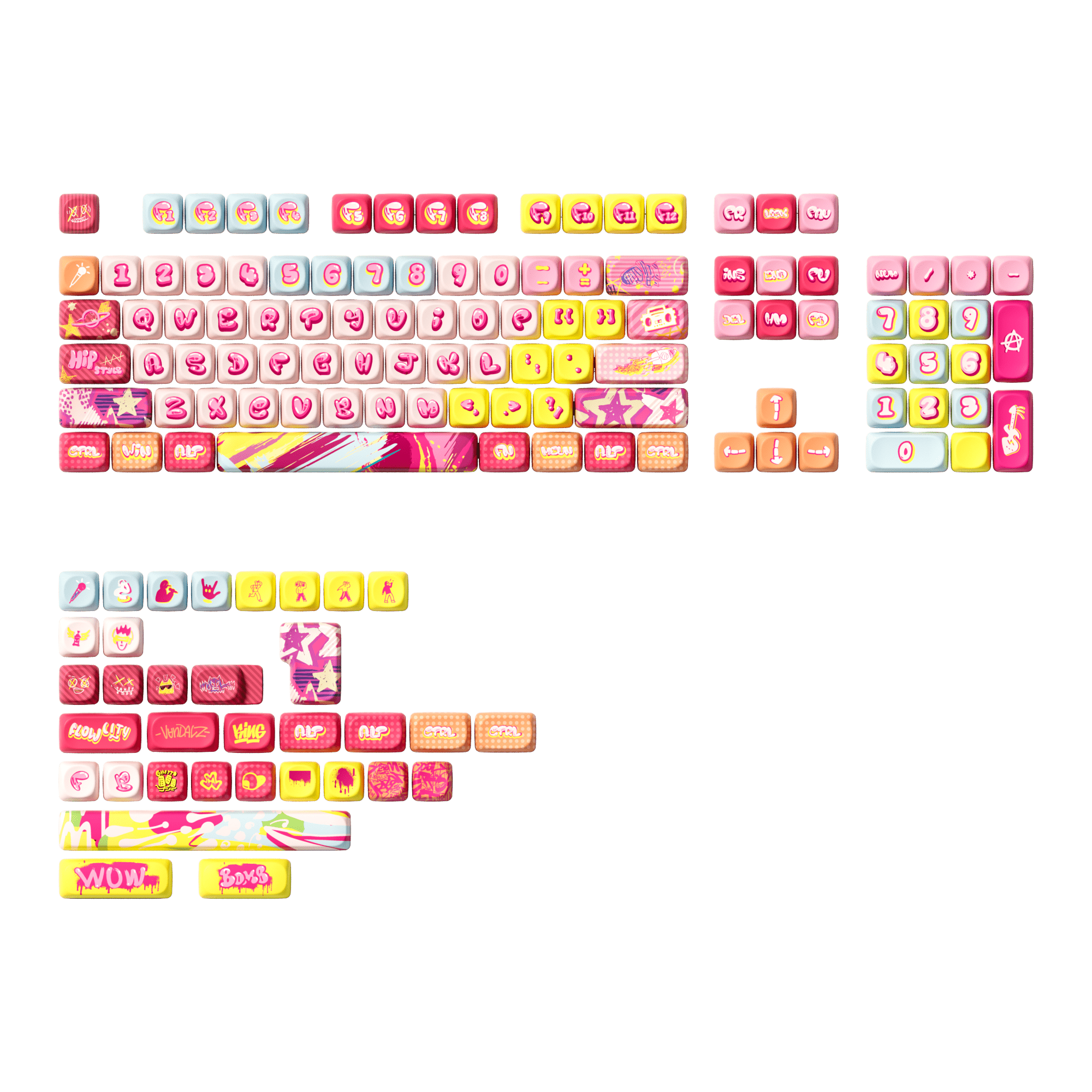 Akko Rainbow Candy Keycap Set (140-key)