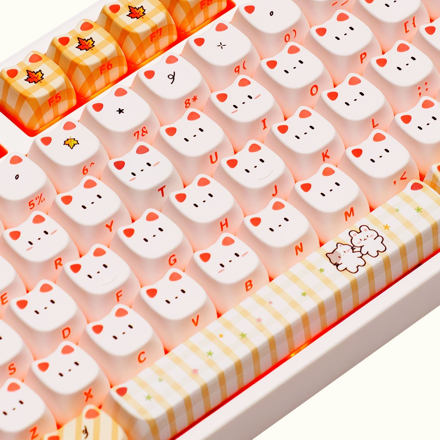 Shiny Kitten Keycap Set (113-Key)