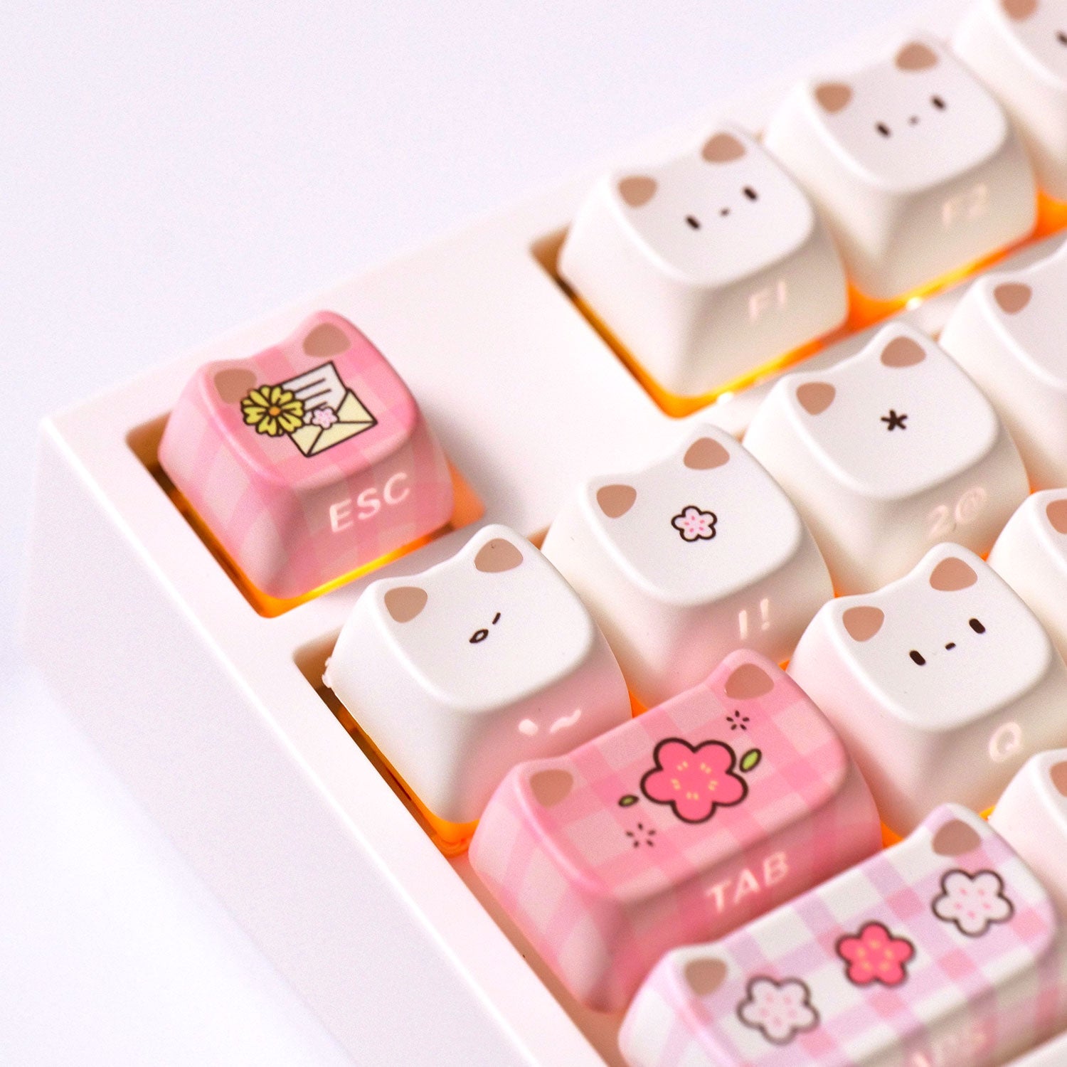 Shiny Kitten Keycap Set (113-Key)