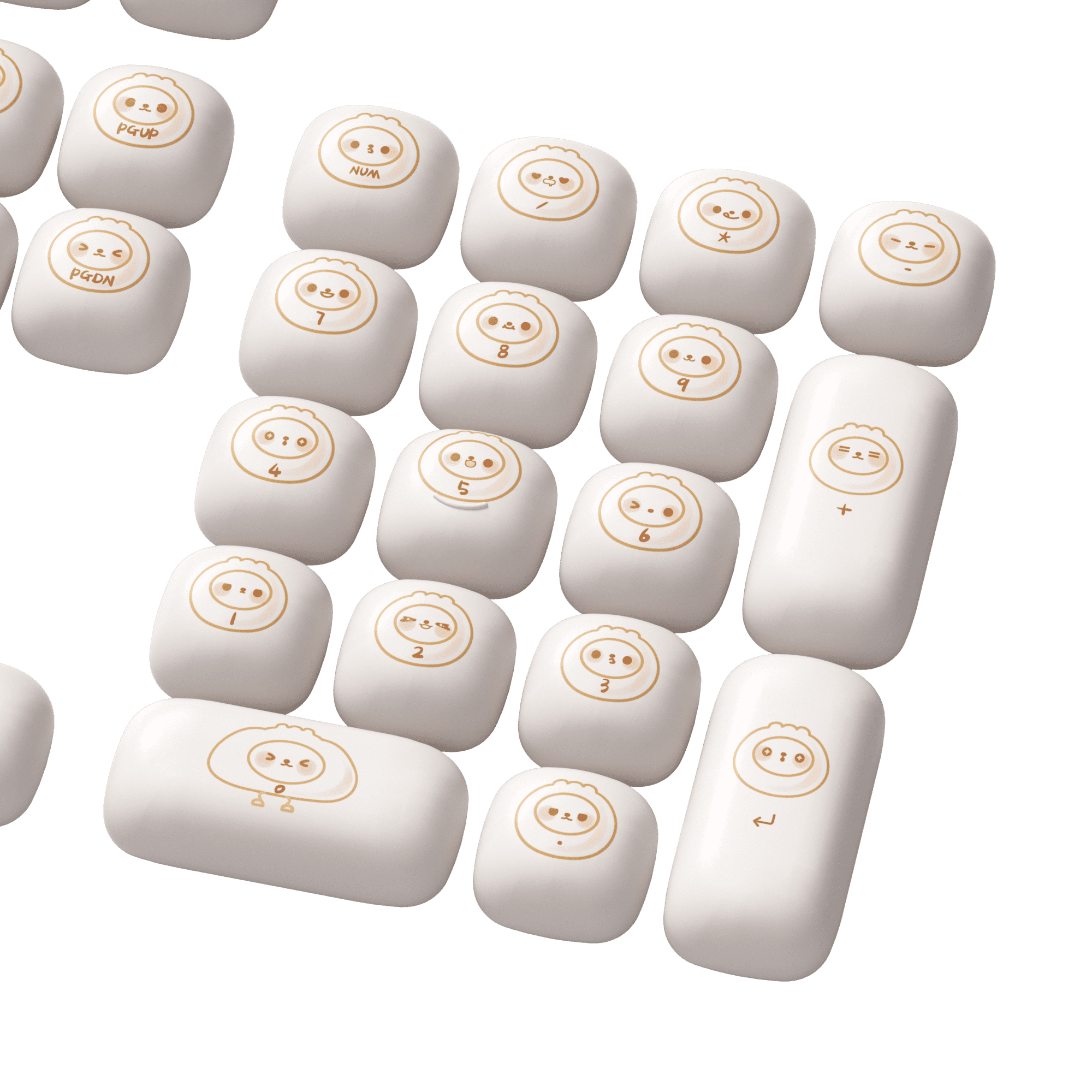 Akko Steamed Buns Keycap Set (144-key)