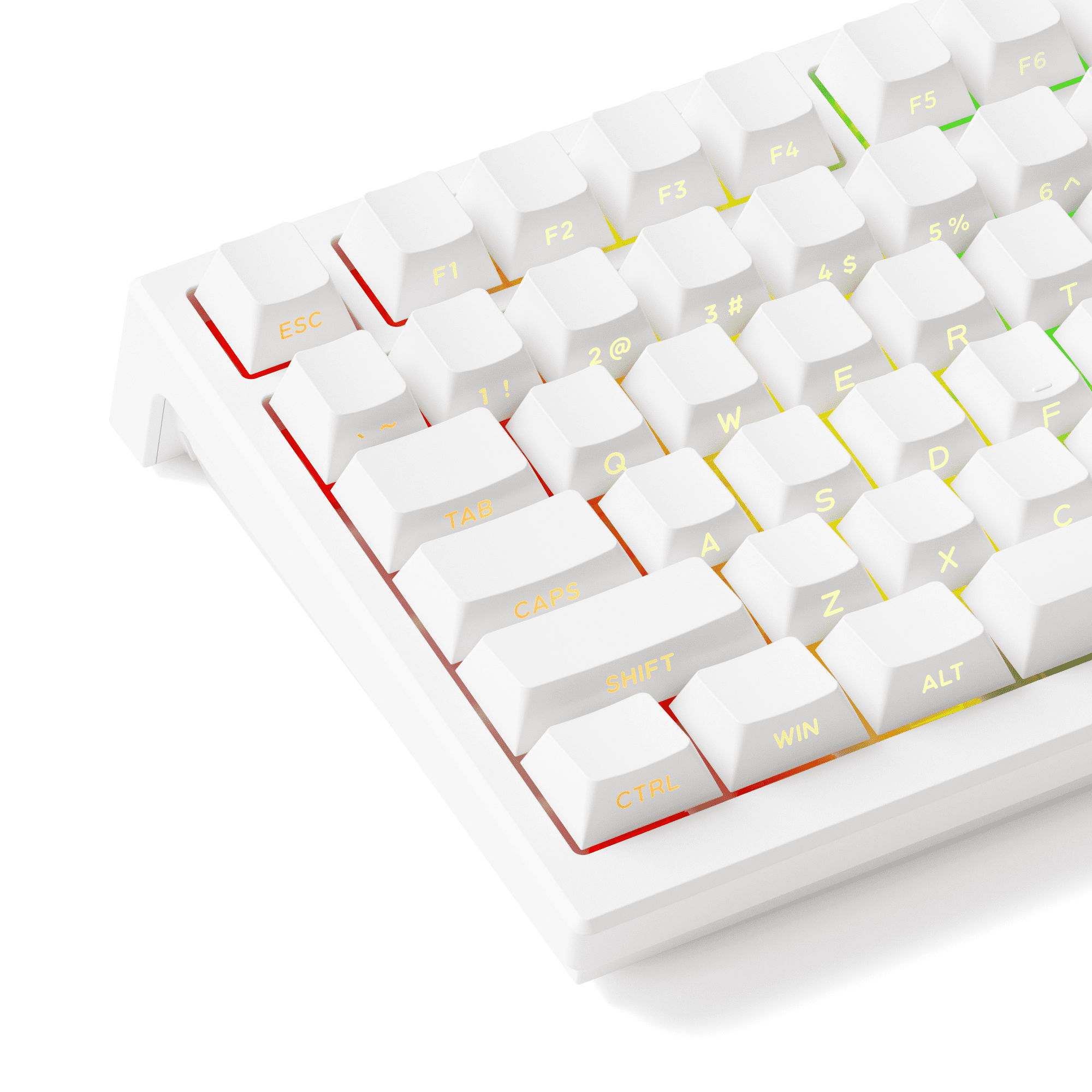 Akko TAC75 HE Shine Through White Left Details