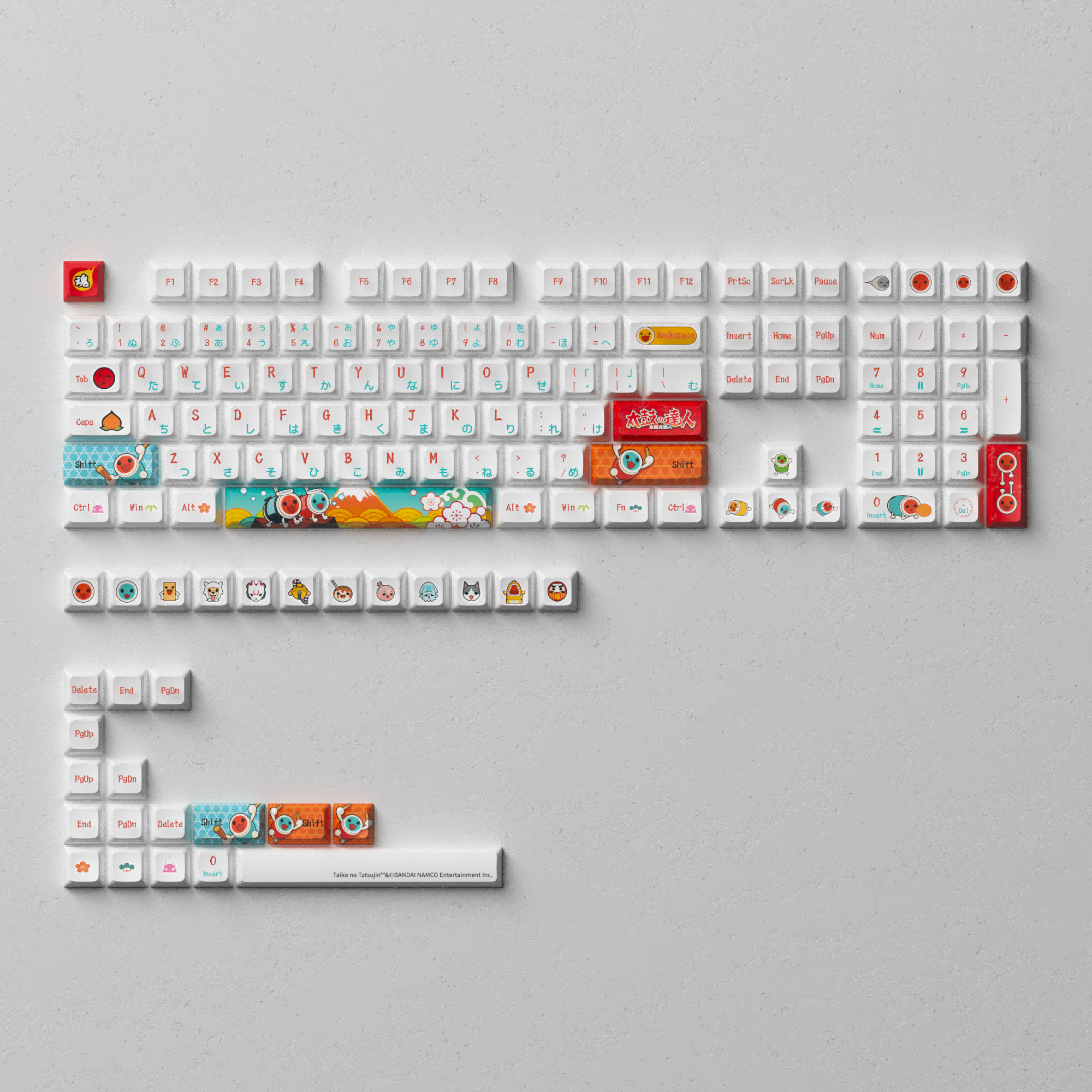 Akko Taiko no Tatsujin Keycap Set (137-Key)