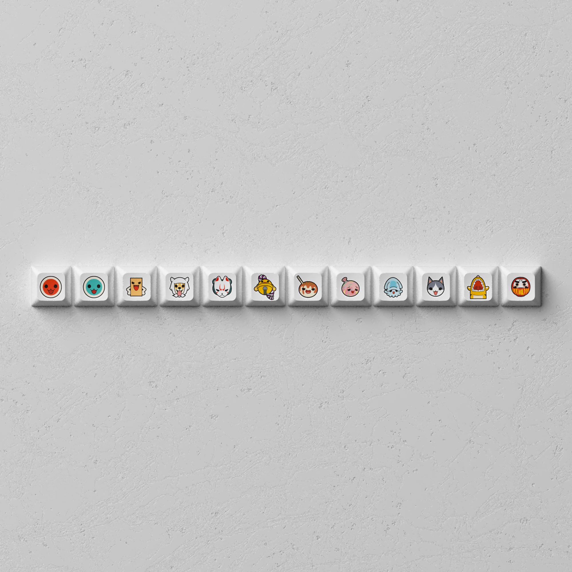 Akko Taiko no Tatsujin Keycap Set (137-Key)