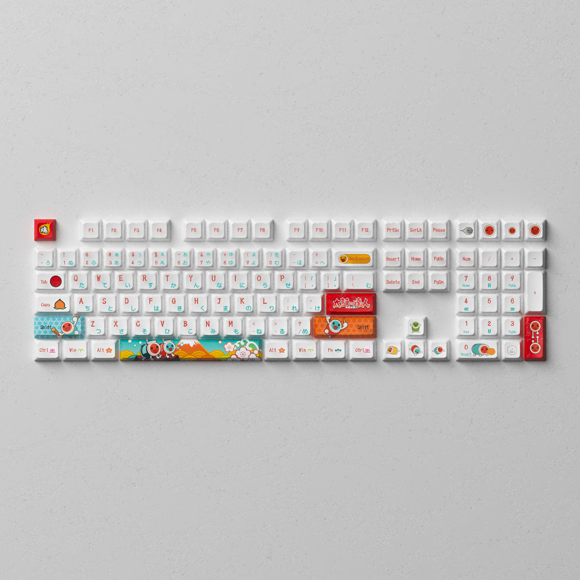 Akko Taiko no Tatsujin Keycap Set (137-Key)
