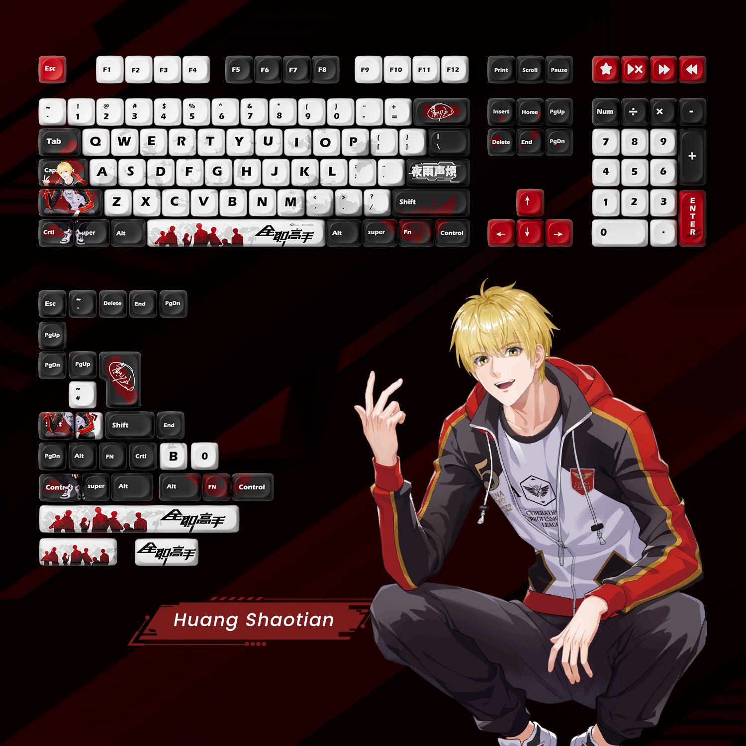 Akko The King's Avatar Keycap Set (137-key)