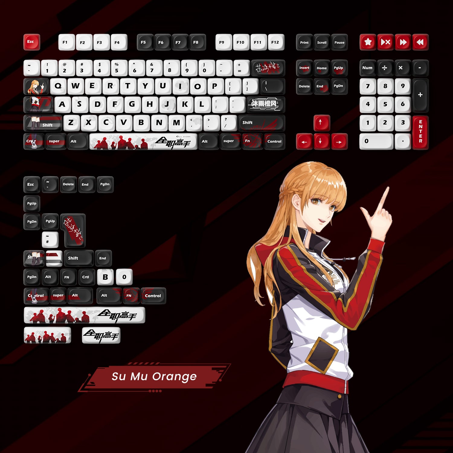 Akko The King's Avatar Keycap Set (137-key)